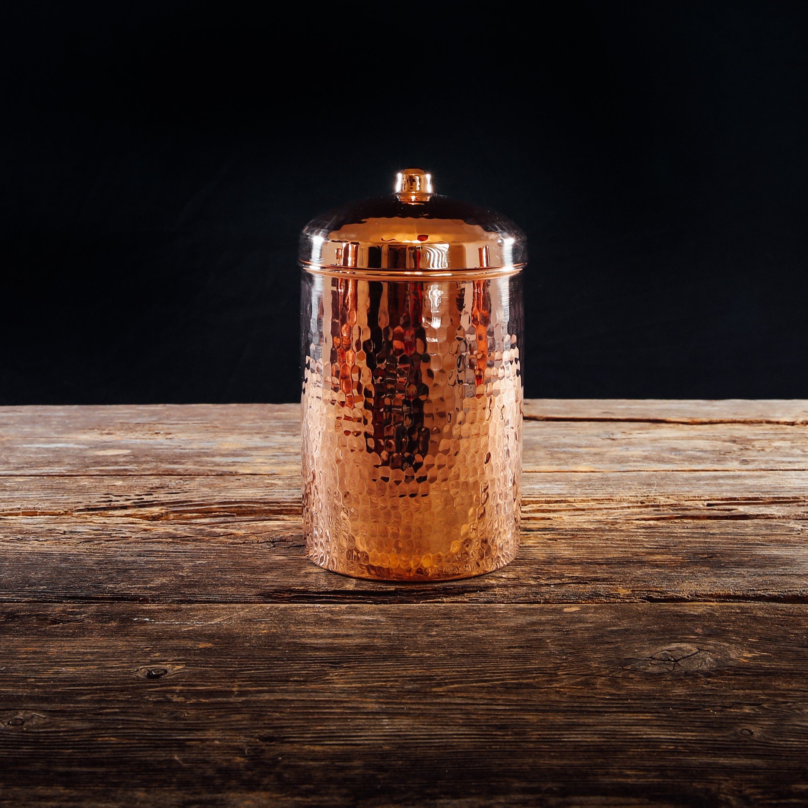Sertodo Canisters 7x5 inch, 2 quart / Polish Copper Kitchen Canisters - Individual Sizes