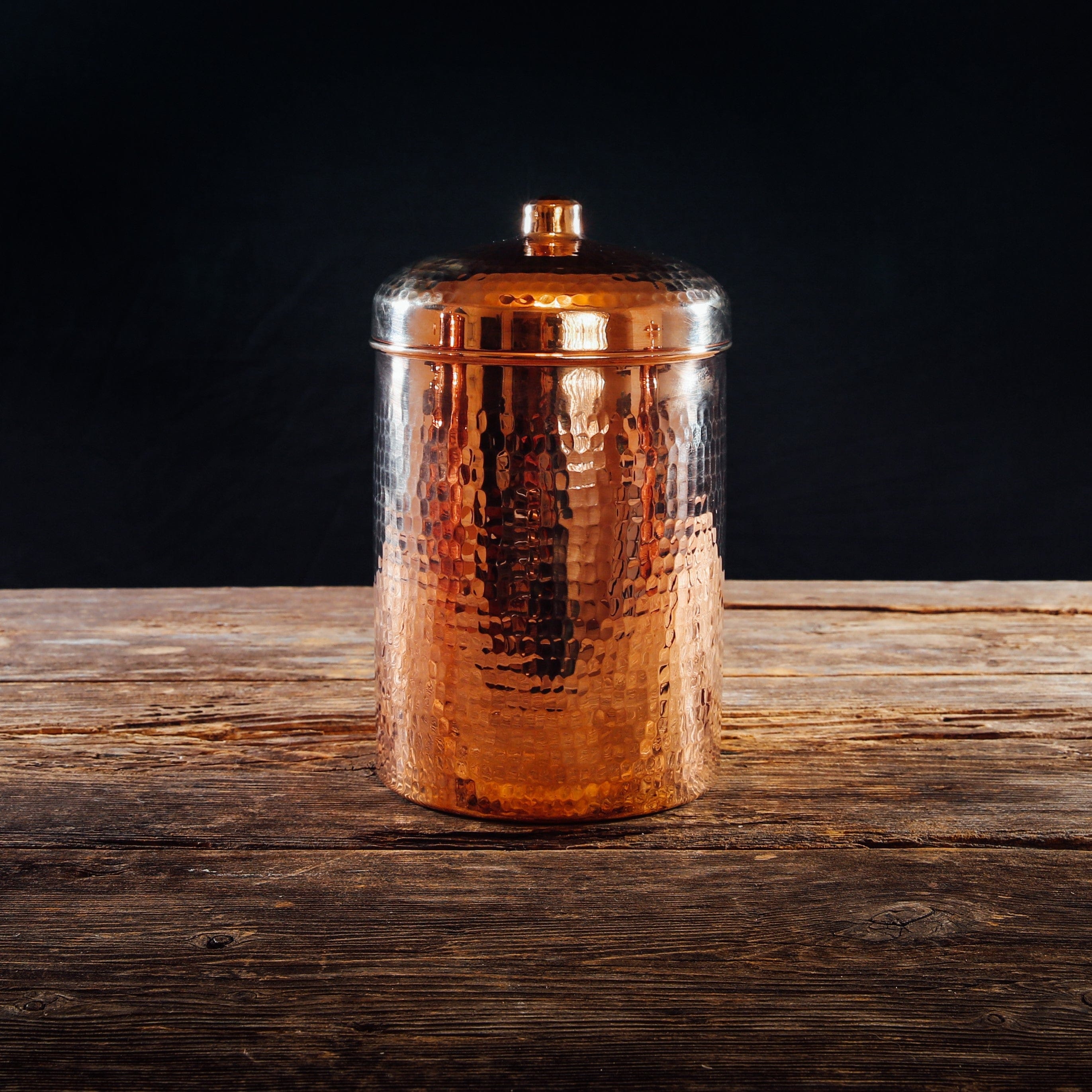 Sertodo Canisters 8x6 inch, 3.25 quart / Polish Copper Kitchen Canisters - Individual Sizes