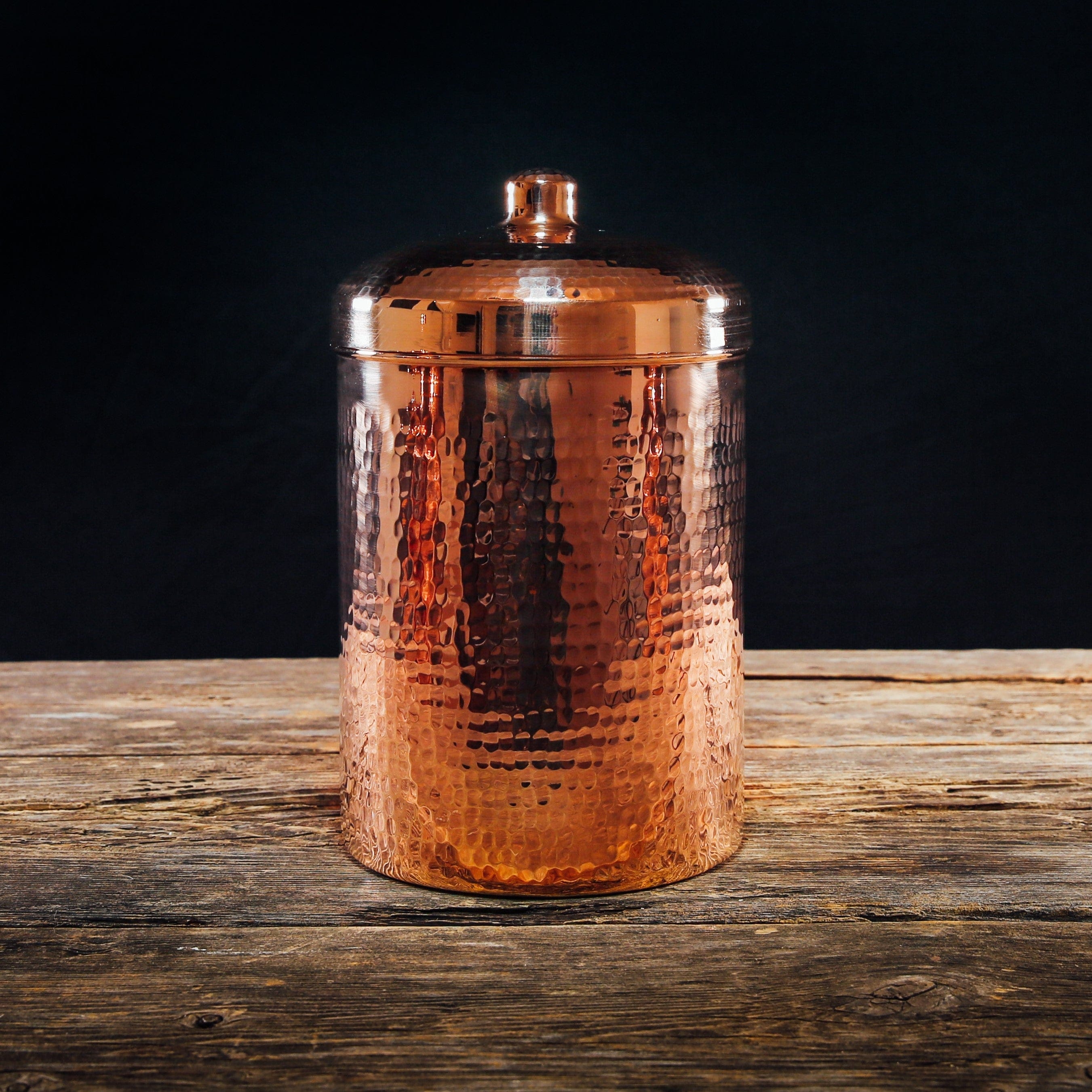 Sertodo Canisters 9x7 inch, 5.25 quart / Polish Copper Kitchen Canisters - Individual Sizes