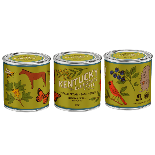 Good & Well Supply Co Candles Half Pint / 8oz / Cotton Wick Kentucky State Candle