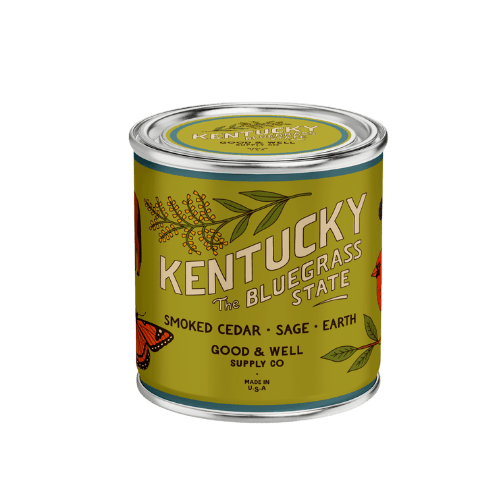 Good & Well Supply Co Candles Half Pint / 8oz / Cotton Wick Kentucky State Candle