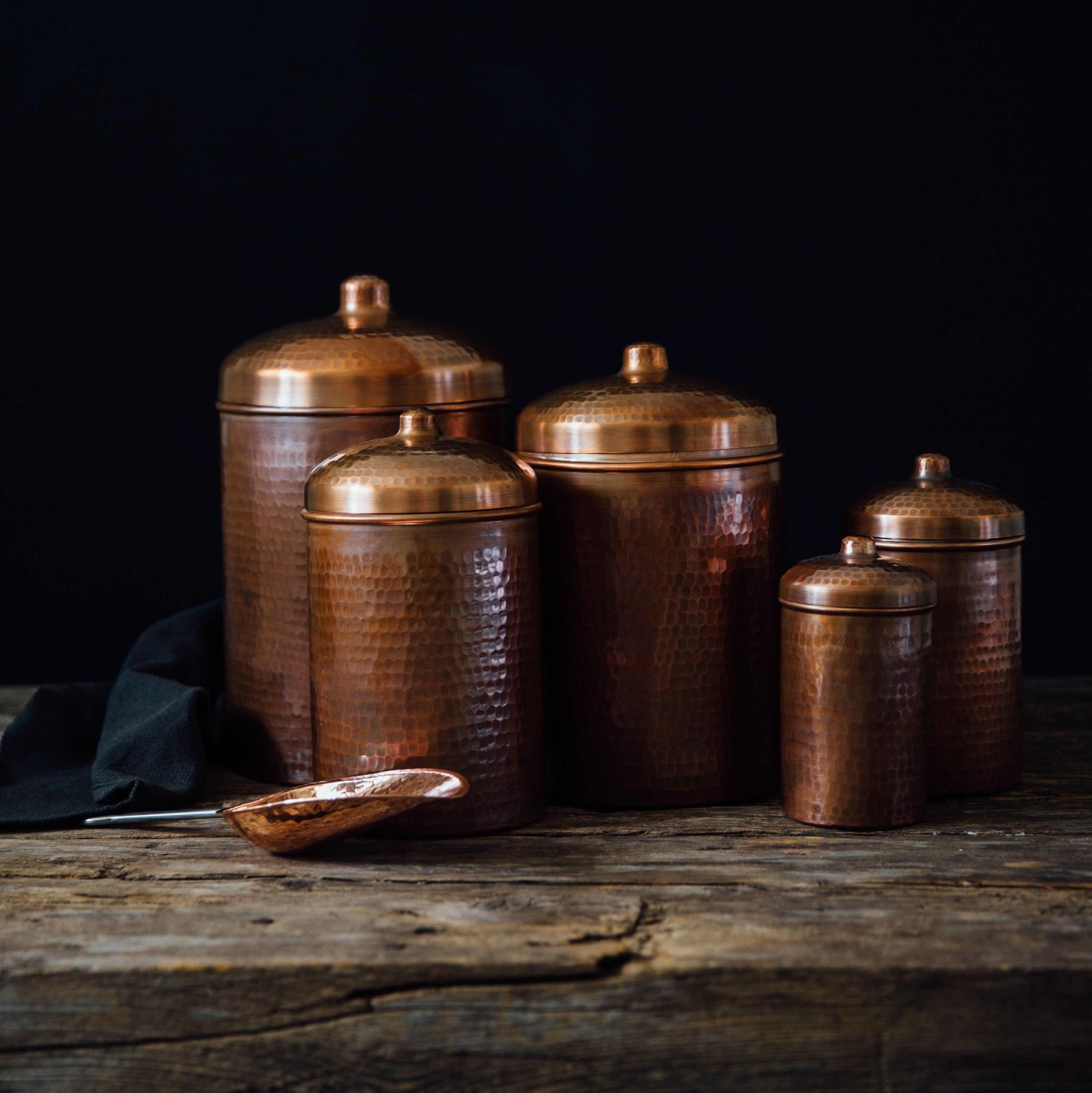 Sertodo Canisters Copper Kitchen Canisters - Individual Sizes