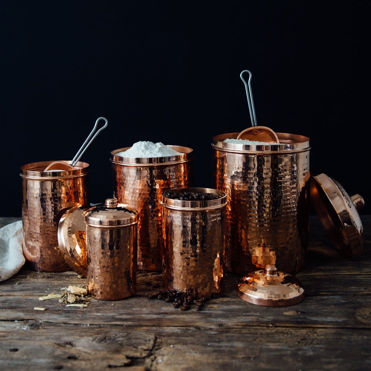 Sertodo Canisters Copper Kitchen Canisters - Individual Sizes