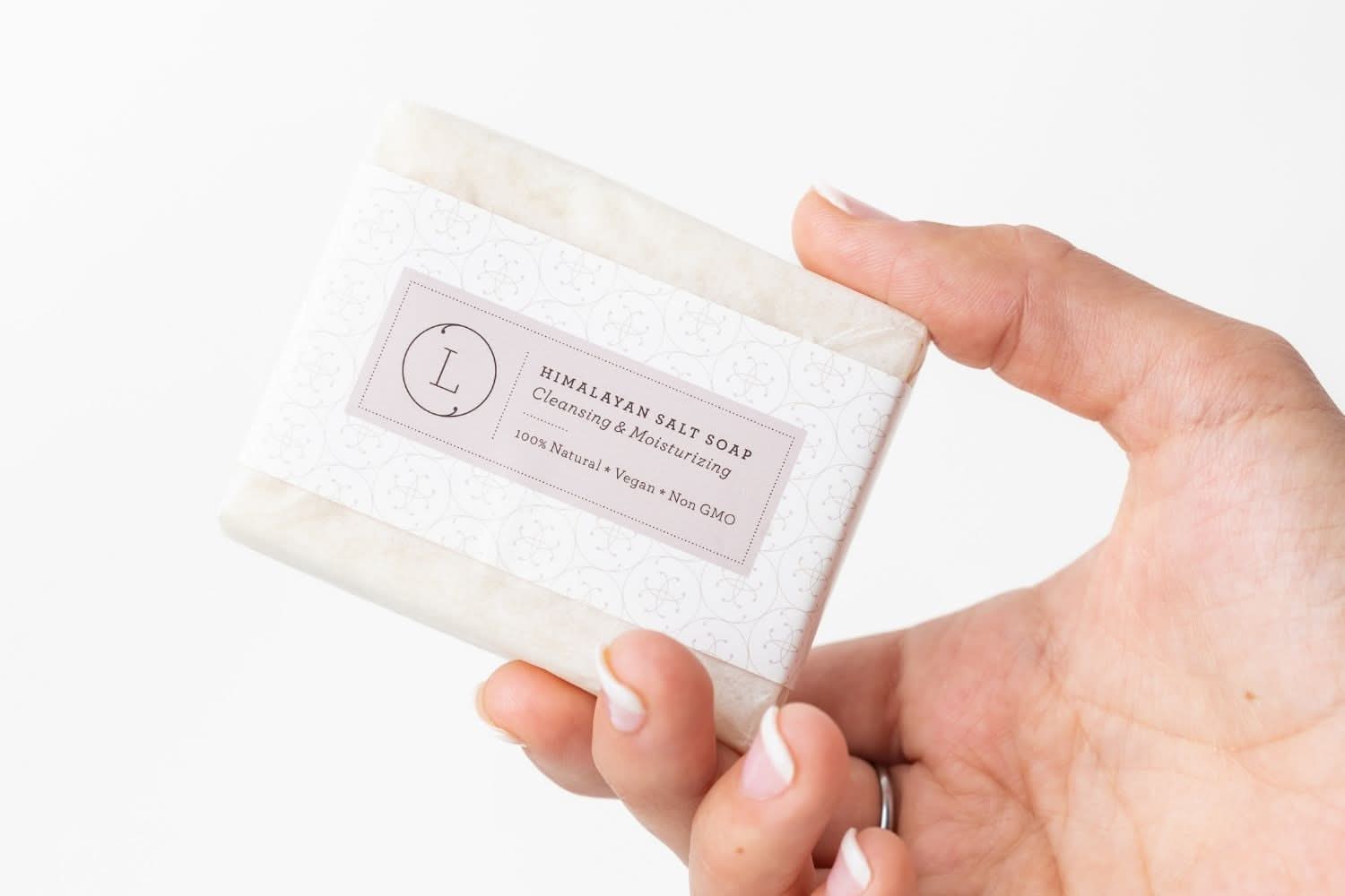Lizush NATURAL SOAP BAR 2x Himalayan Salt Soap Bar, Natural Unscented Soap, Vegan Handmade Soap