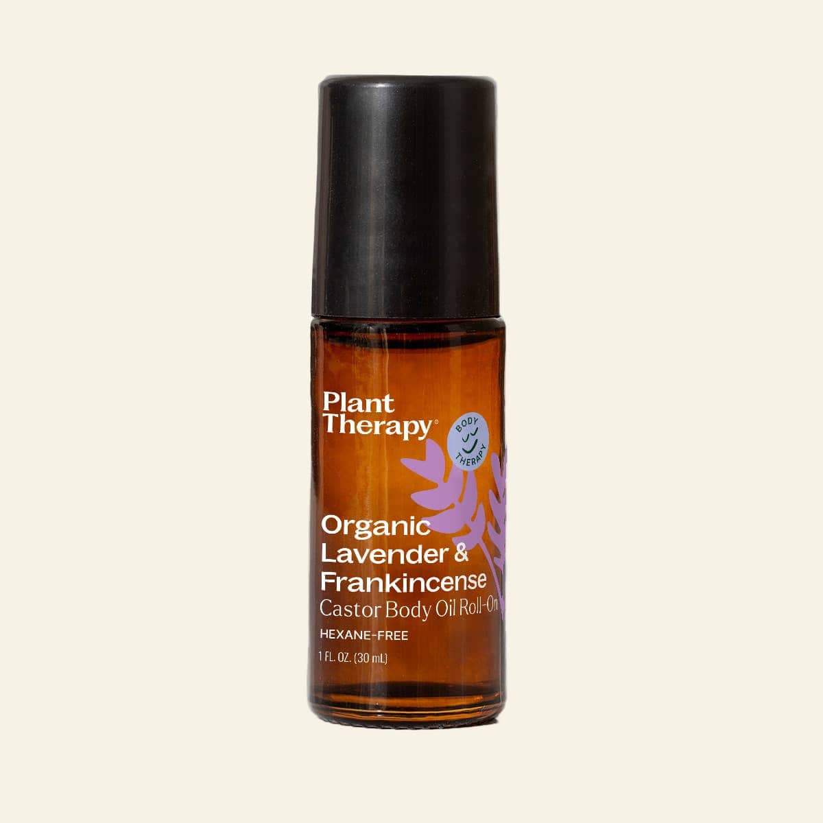 Plant Therapy Body Care 30 ml Organic Lavender & Frankincense Castor Body Oil Roll-On 30 mL