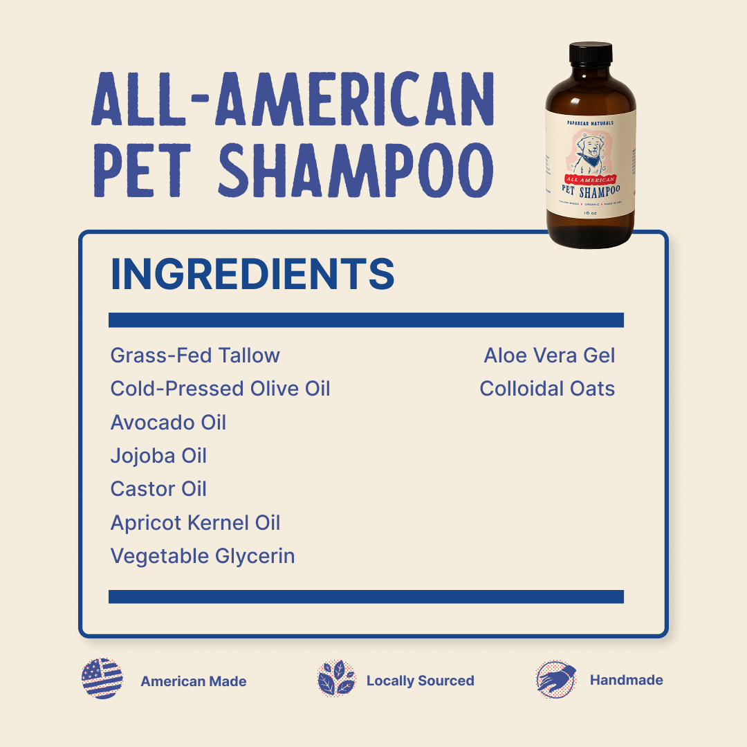 PapaBear Naturals Papabear All American Pet Shampoo - 16 oz