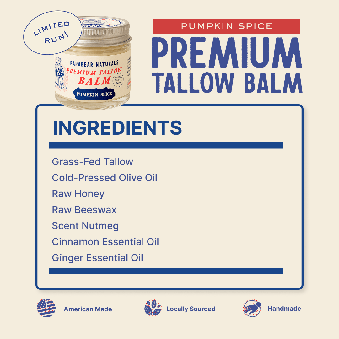 PapaBear Naturals Papabear Premium Tallow Balm 2 oz