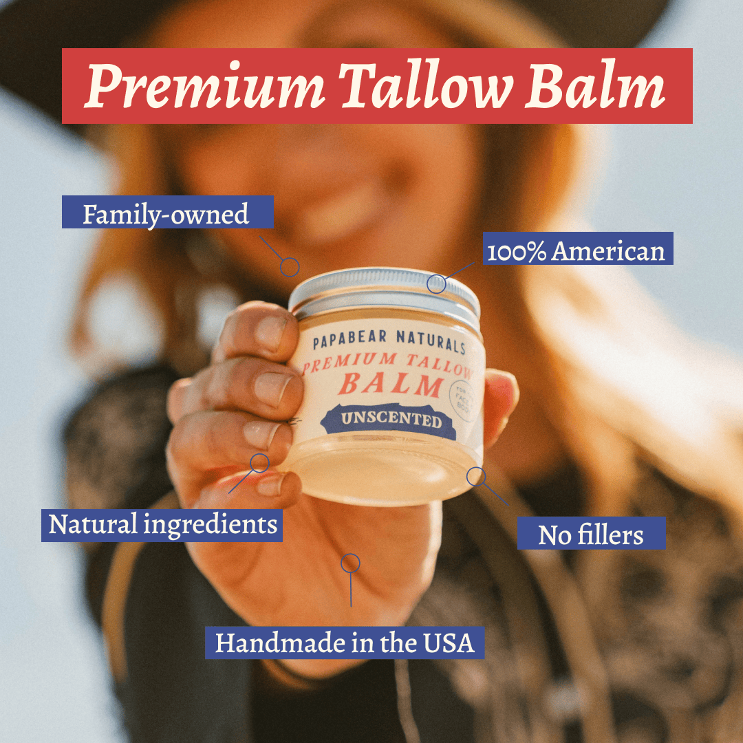 PapaBear Naturals Papabear Premium Tallow Balm 2 oz