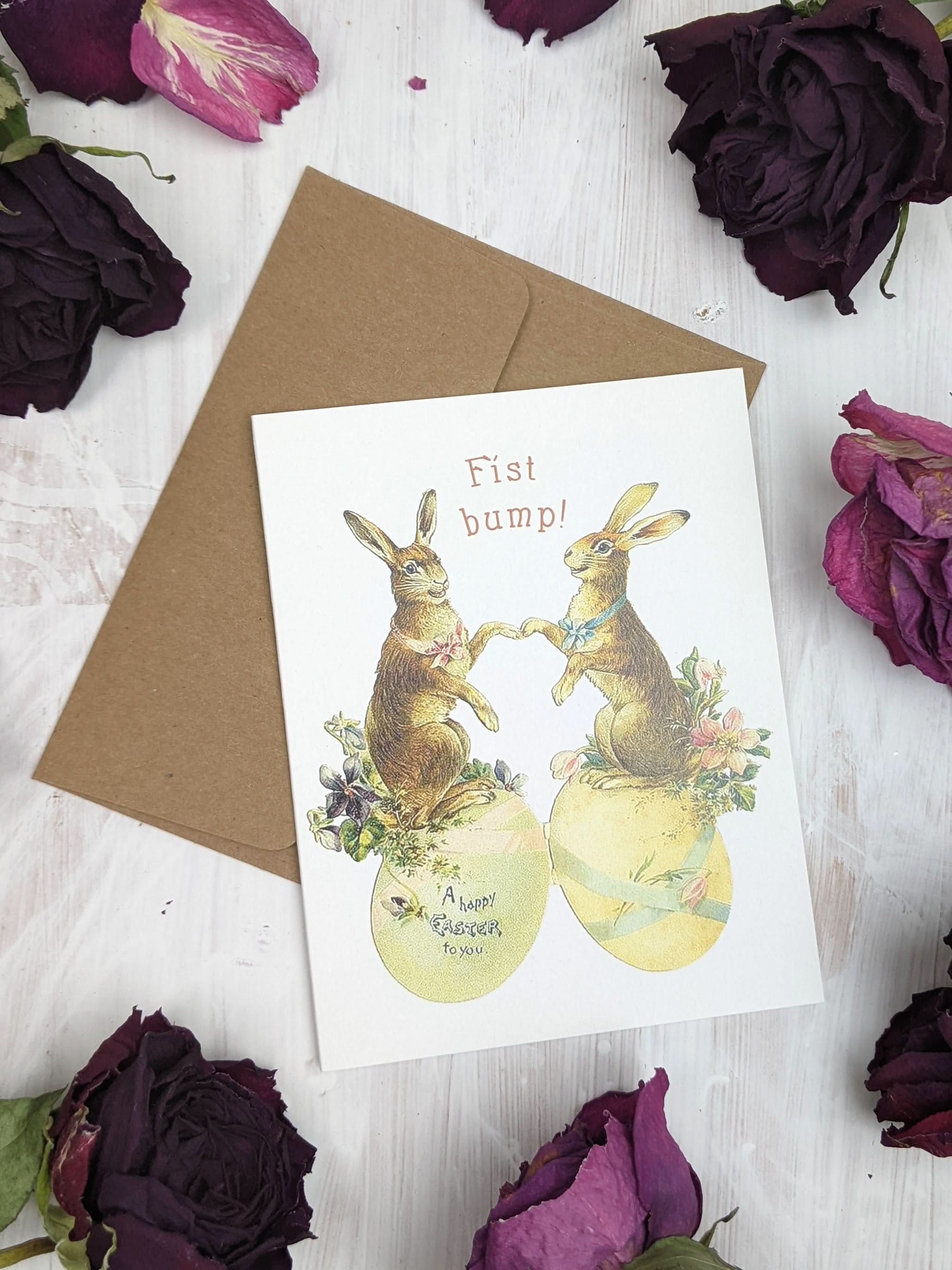 Ash & Rose Greeting & Note Cards Fist Bump Easter Card