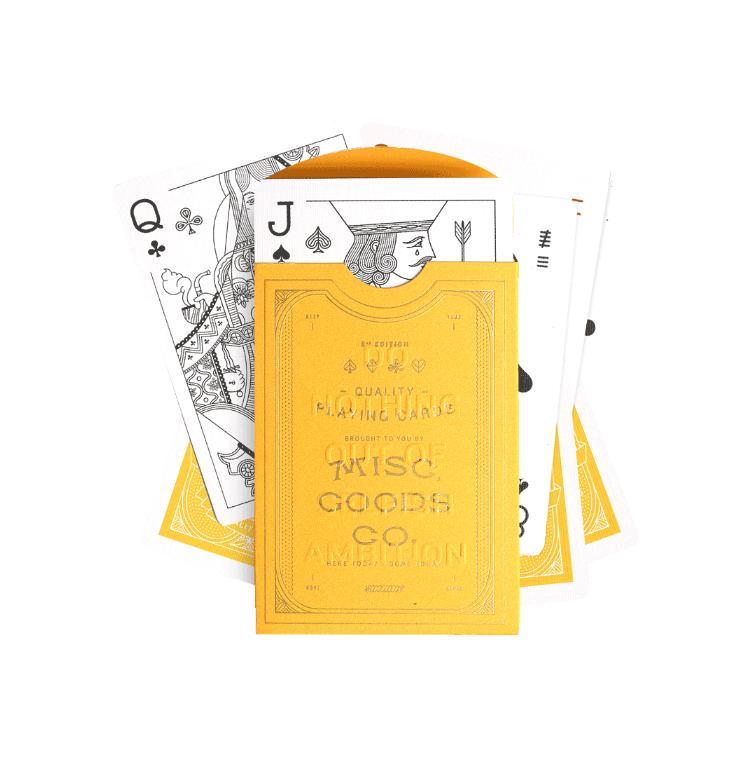 "Misc. Goods" Playing Cards