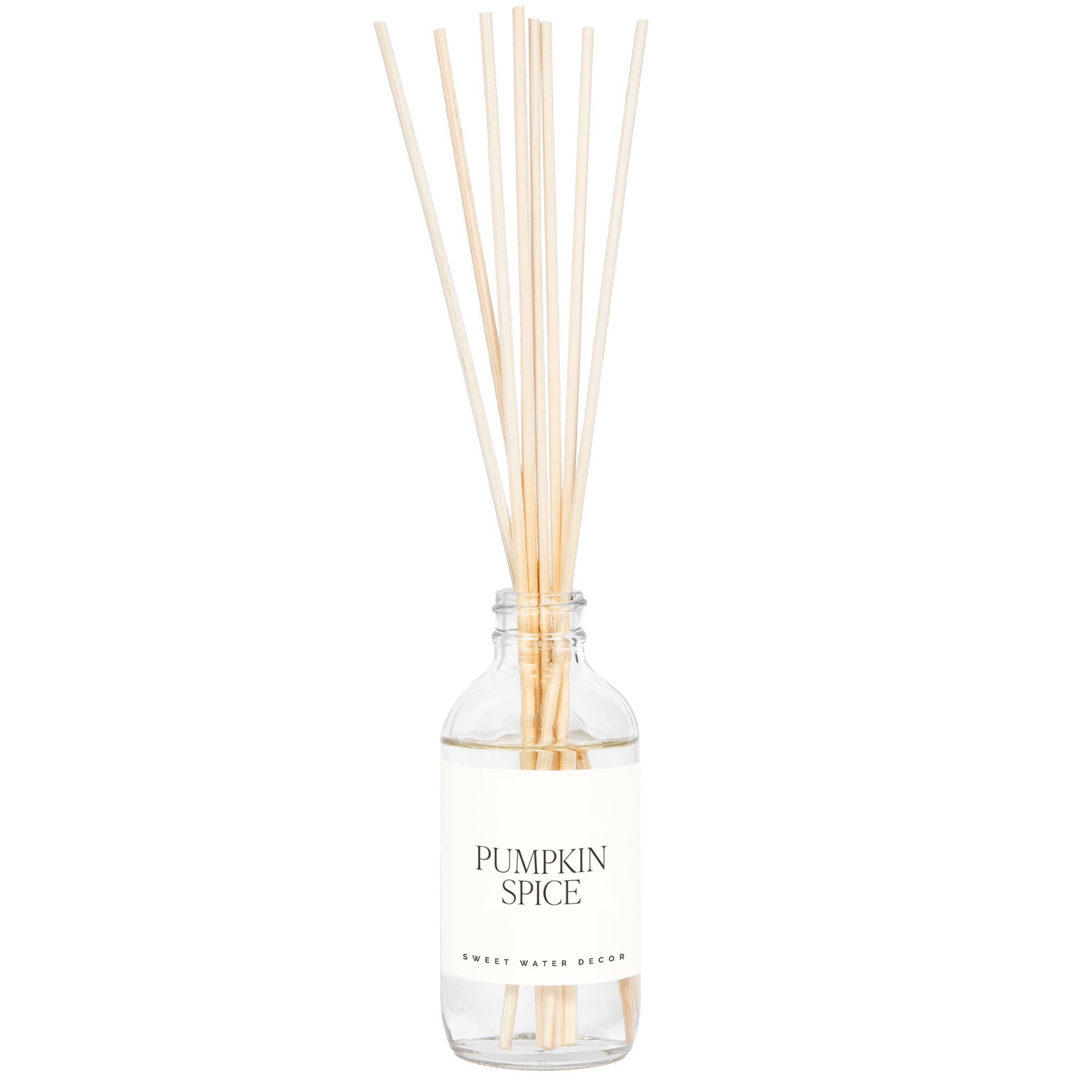 Sweet Water Decor Reed Diffusers Pumpkin Spice Clear Reed Diffuser