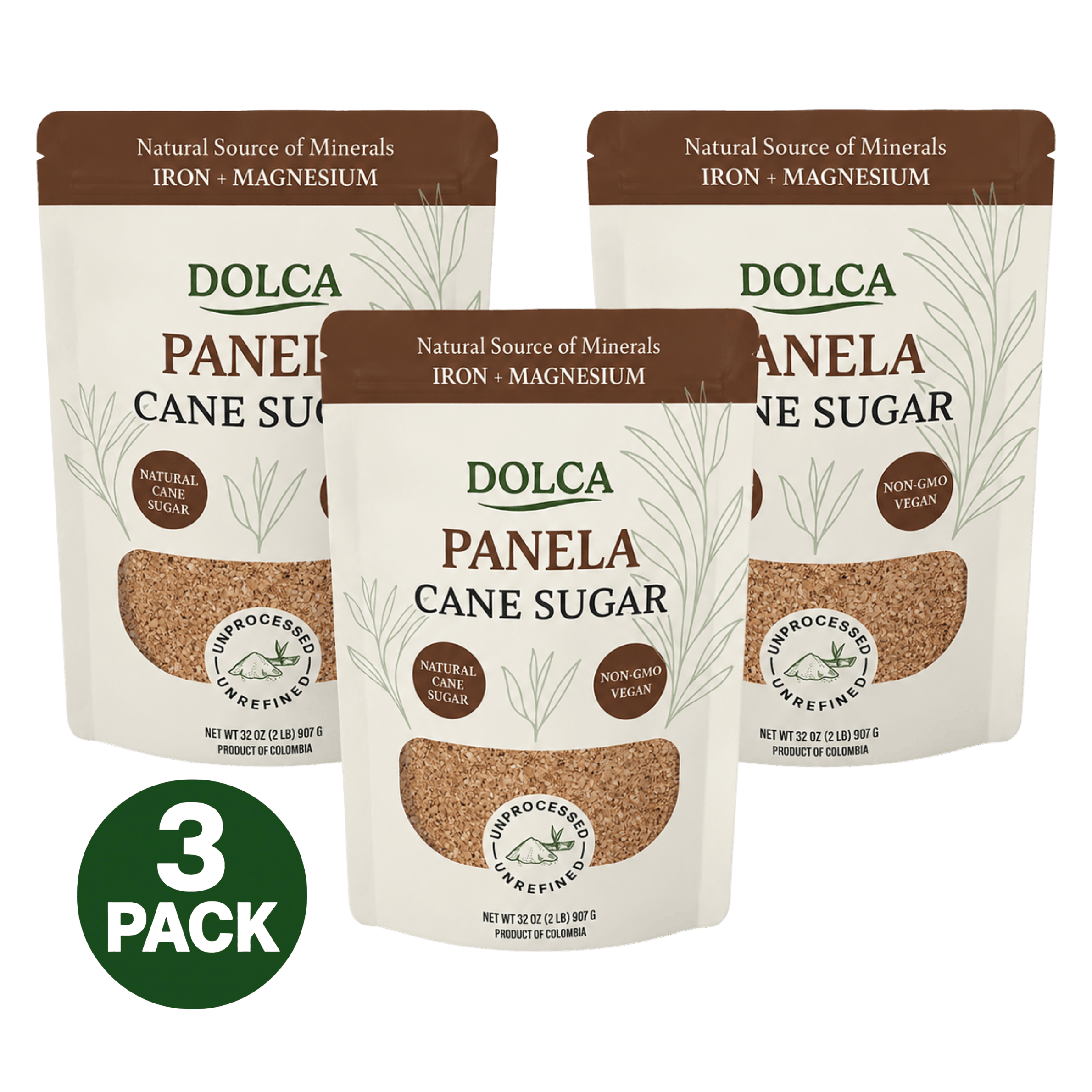 Dolca Sugar Sugar Dolca Panela Sugar – 3 Pack