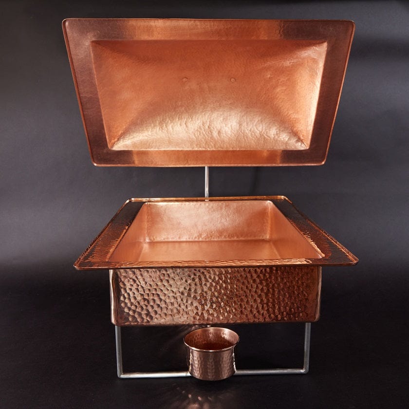 Sertodo Catering & Entertaining Syracuse Rectangular Copper Chafer, 8 qt