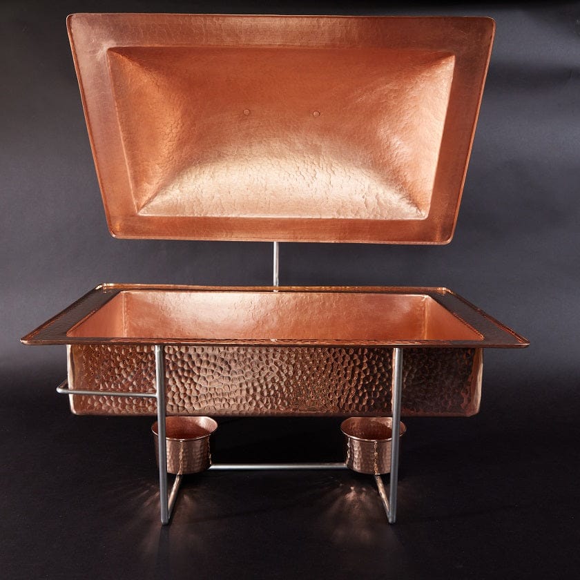 Sertodo Catering & Entertaining Syracuse Rectangular Copper Chafer, 8 qt