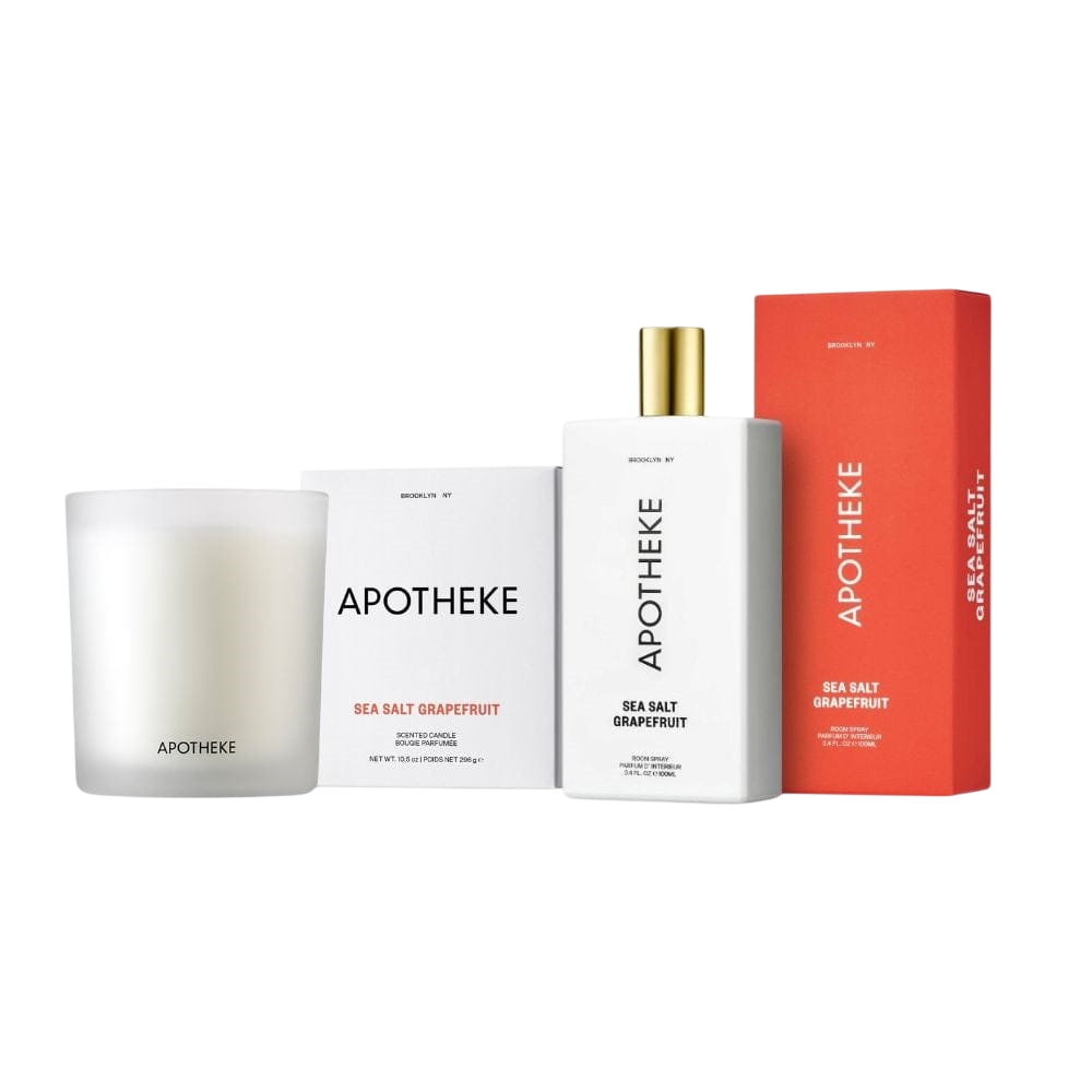 APOTHEKE Fragrance Bundles Sea Salt Grapefruit Room Spray and Classic Candle Duo