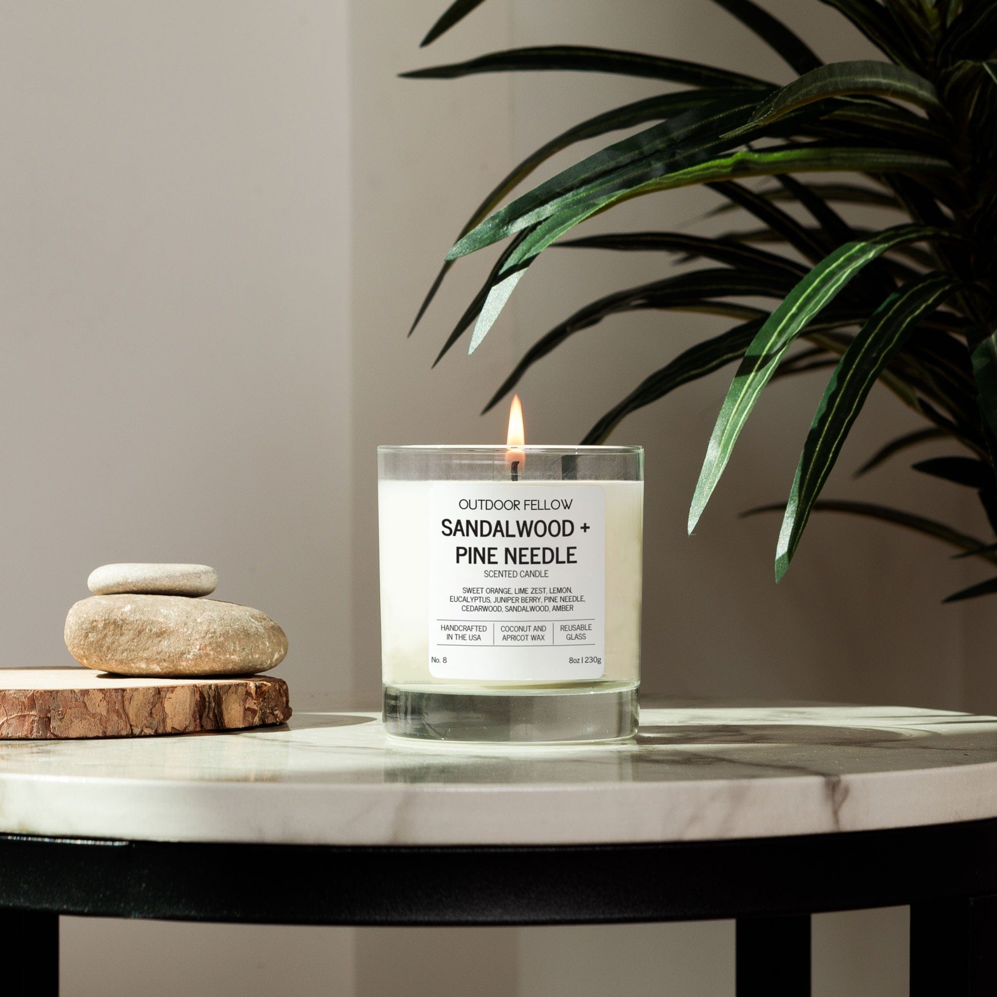 Outdoor Fellow Candles Sandalwood and Pine Needle Scented Candle