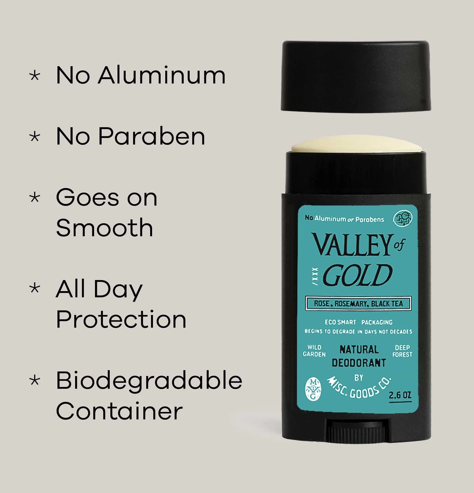 "Valley of Gold" Natural Deodorant
