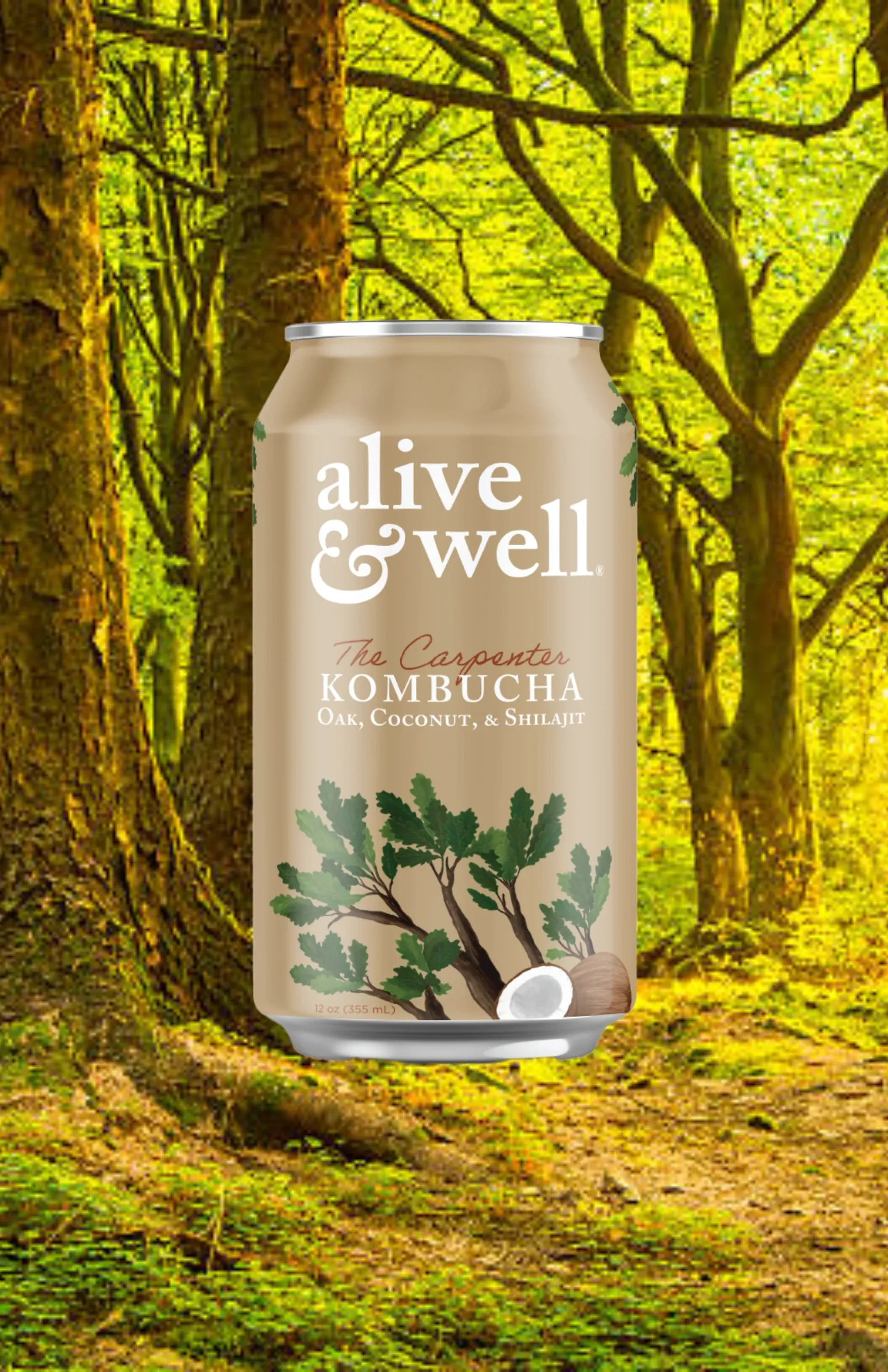 Alive & Well Kombucha Kombucha Oak & Coconut Kombucha Organic