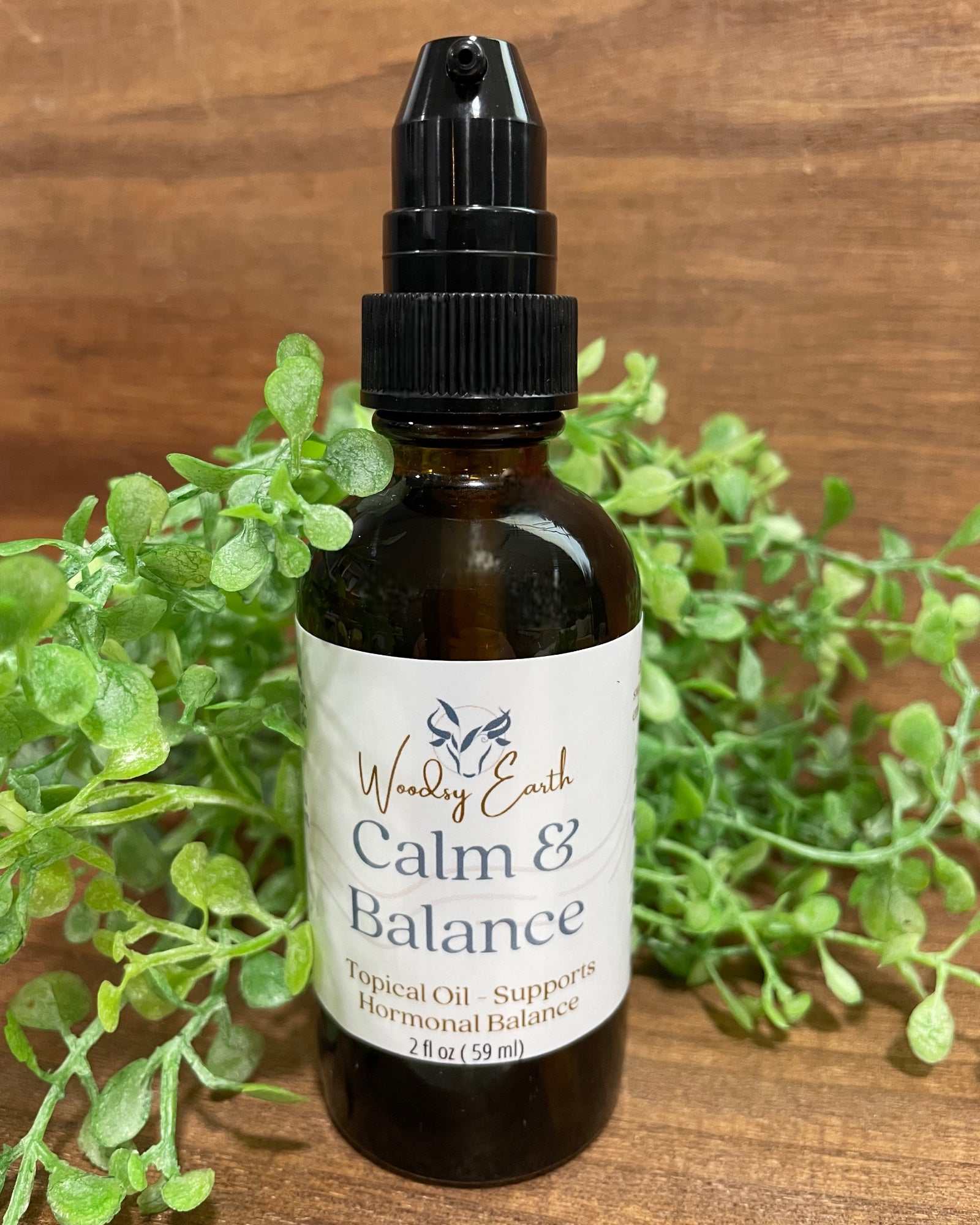 Woodsy Earth Spray Calm & Balance – Natural Hormone Support Oil with Magnesium & Essential Oils