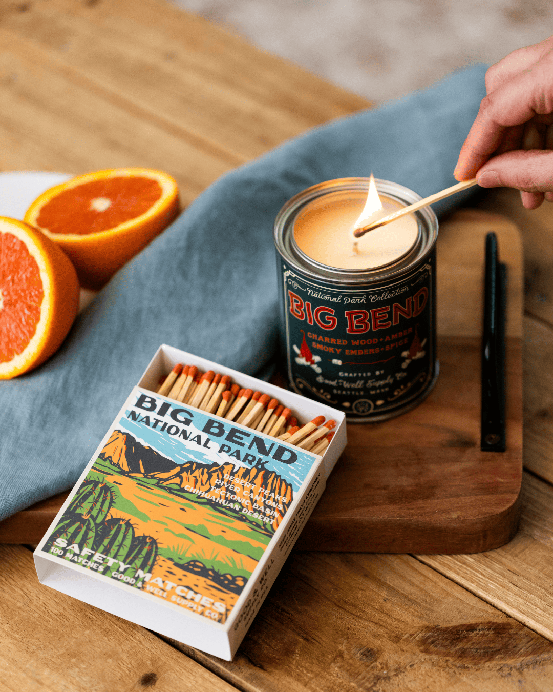 Good & Well Supply Co. Big Bend Vintage National Park Cabin Matches
