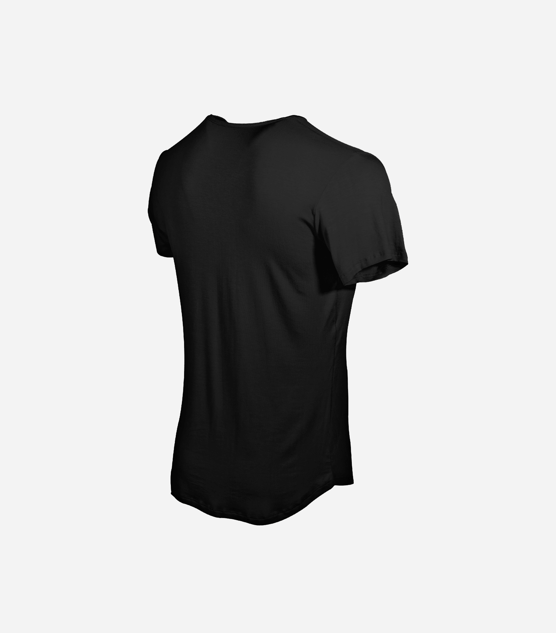 Bamtech Shirt Bamboo Swift Curve-Hem Tee - Black
