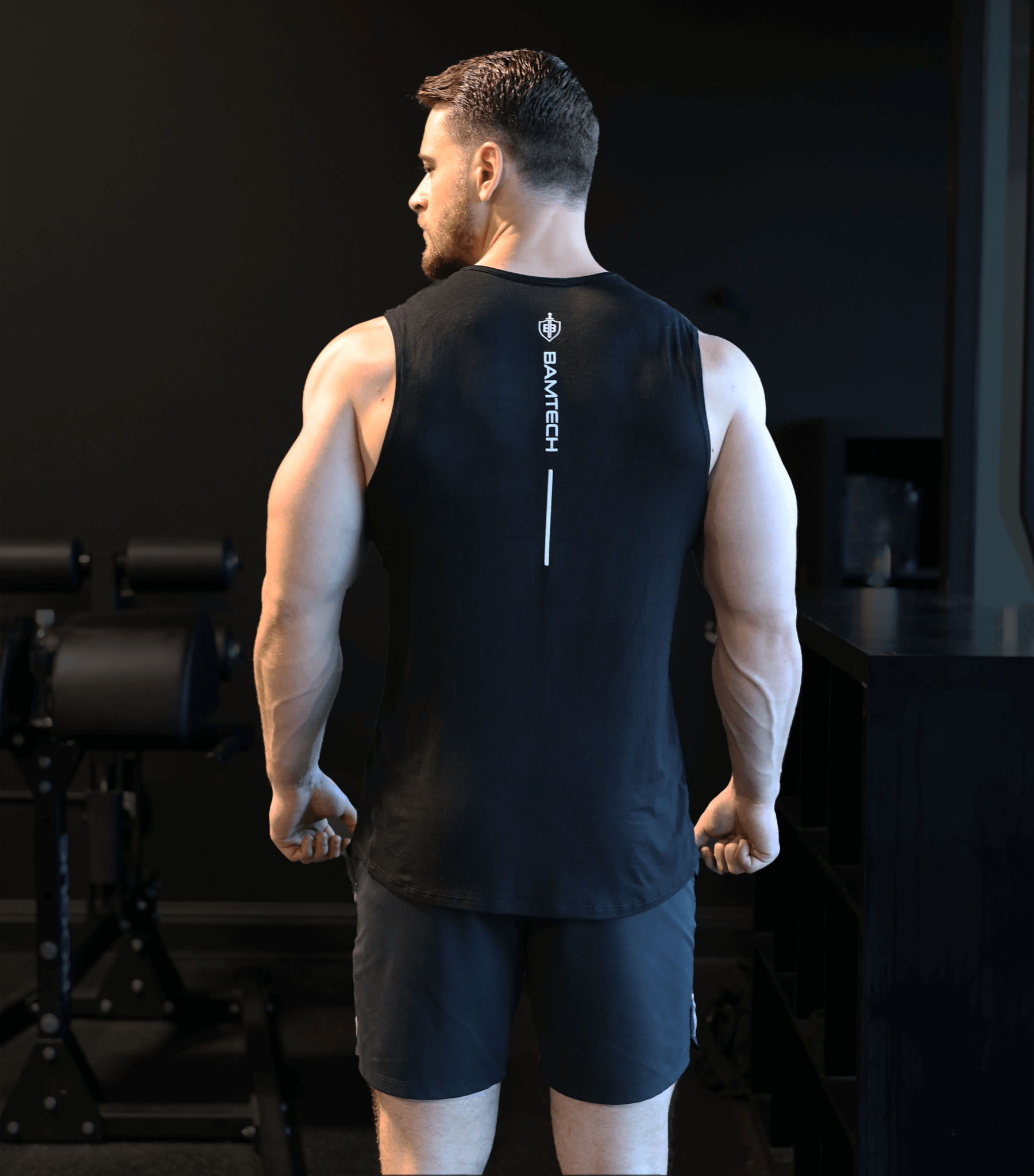 Bamtech Tanks Bamboo Aerotech Tank - Training Div. Heather Grey