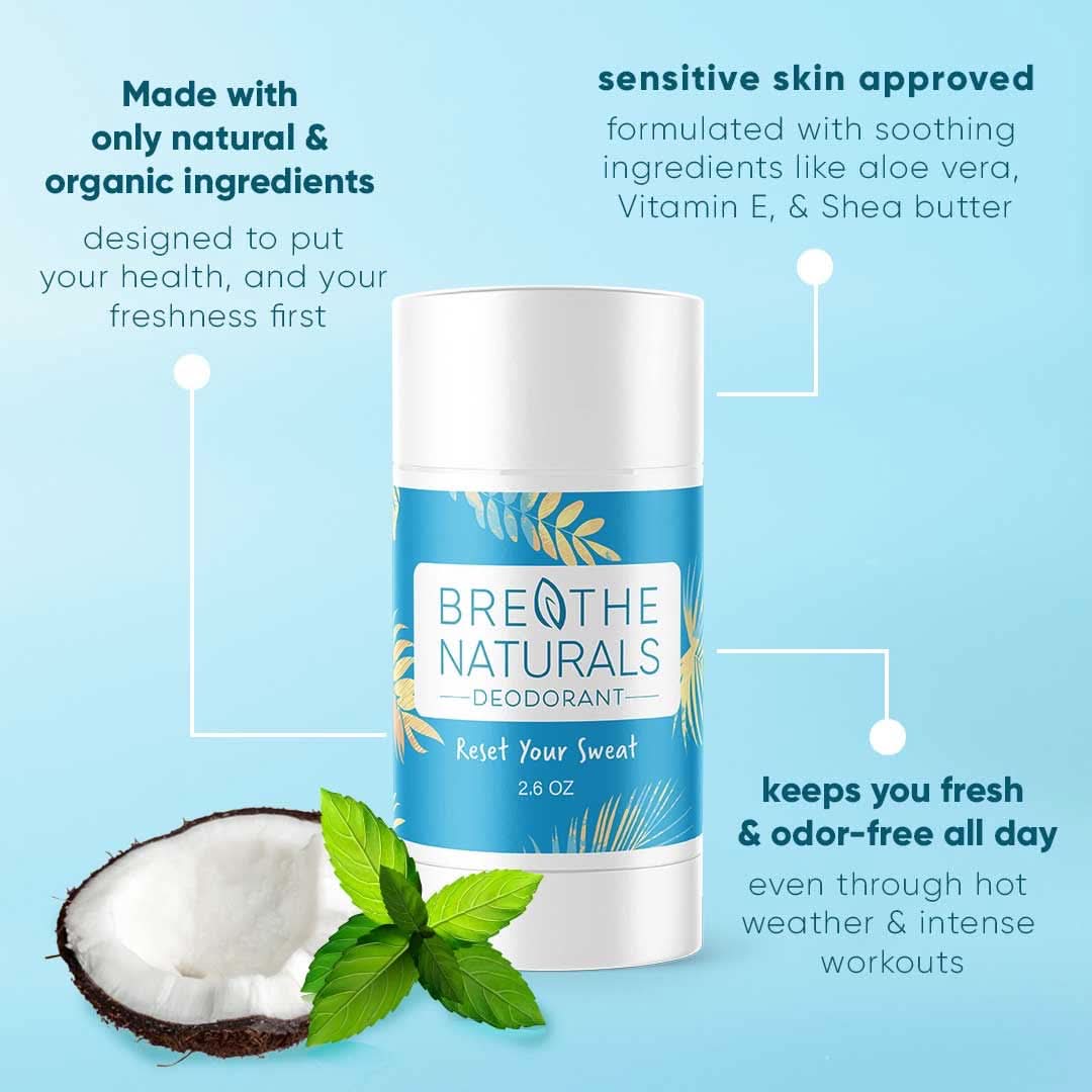 Breathe Naturals Deodorant Deodorant Cooling CocoMint Deodorant
