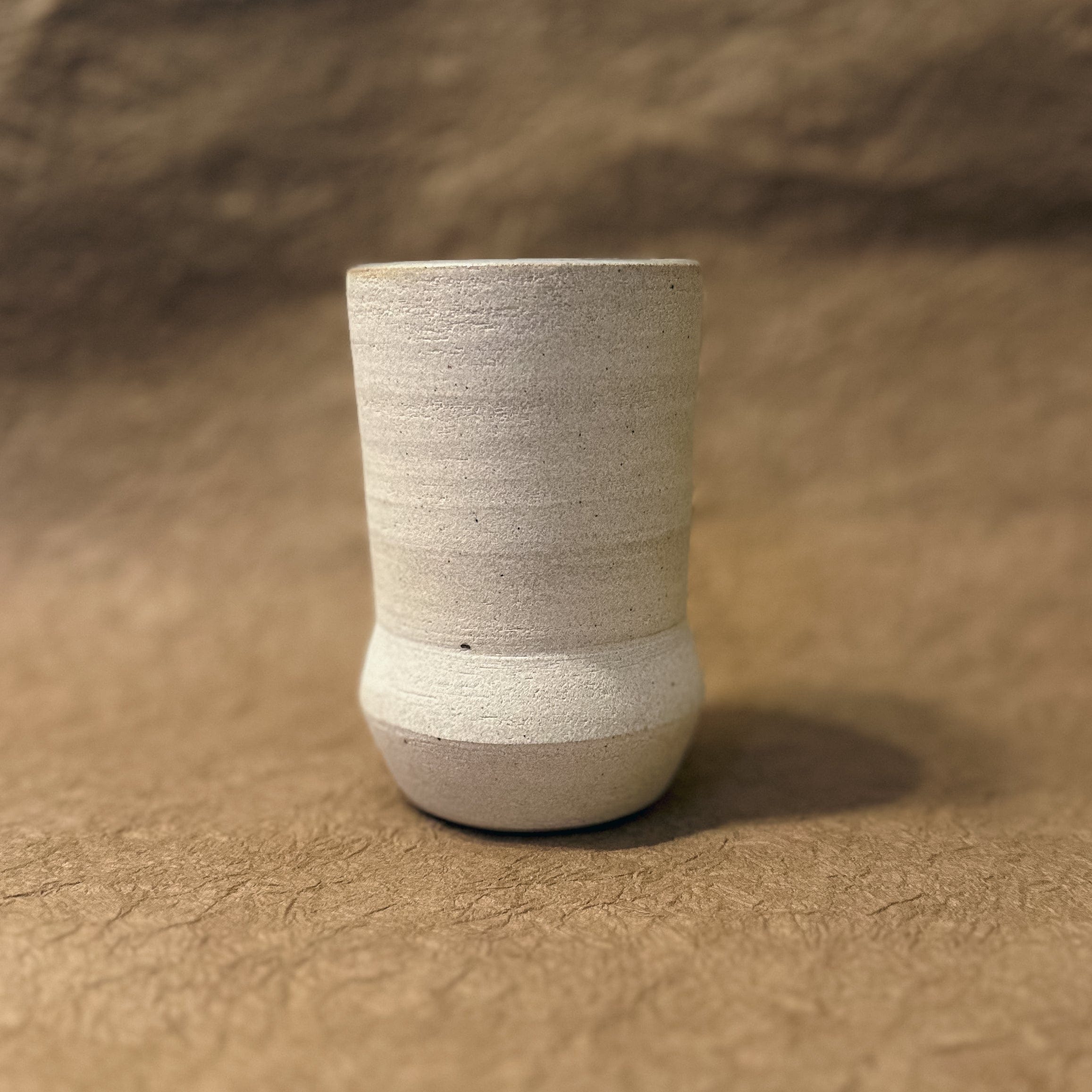 Olivia Snow Ceramics Tumbler base angle Saturn Ceramic Tumblers in White and Celadon