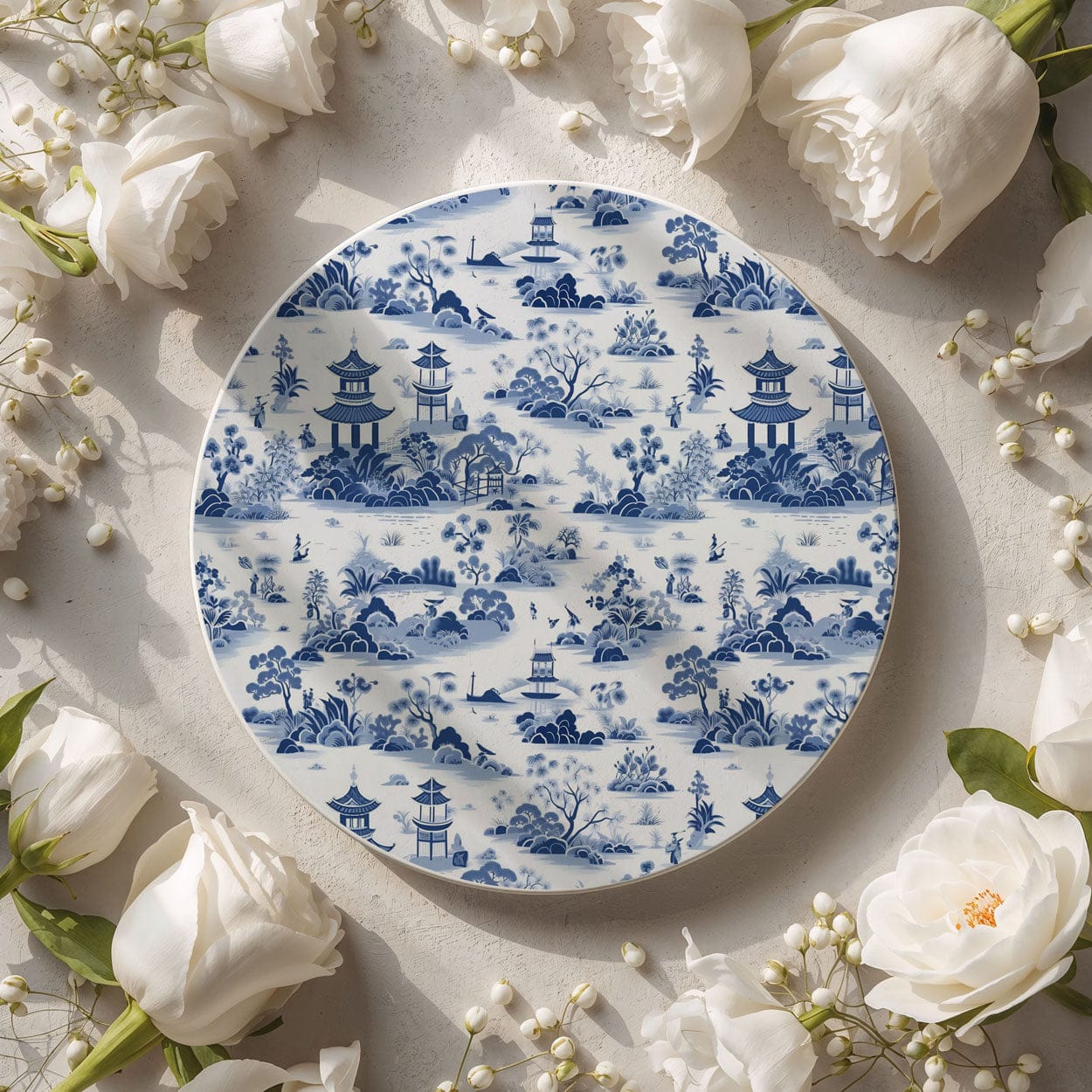 Gia Roma Coaster Chinoiserie Coasters