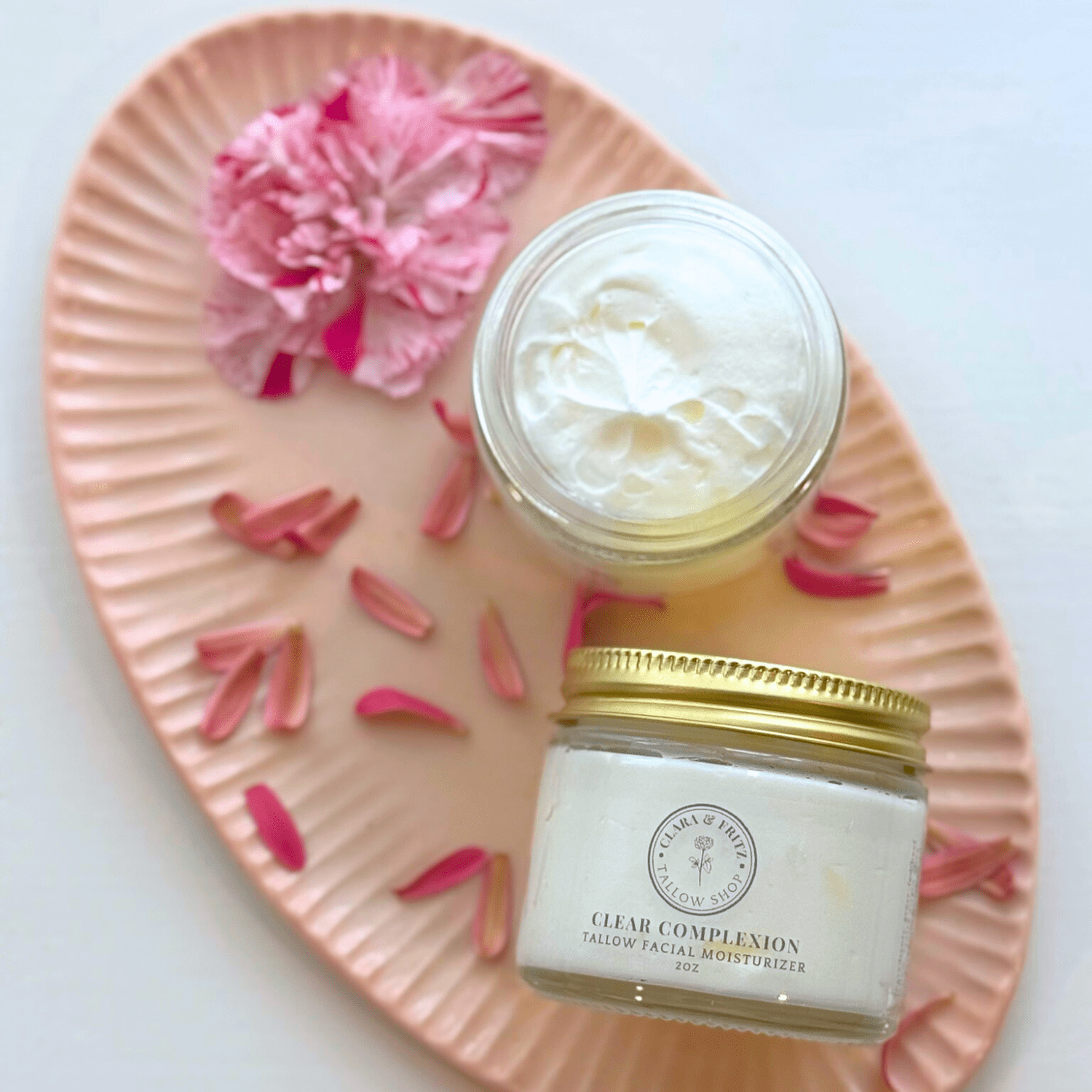 Clara & Fritz Tallow Shop Lotion & Moisturizer Clara & Fritz Clear Complexion Whipped Tallow Facial Moisturizer