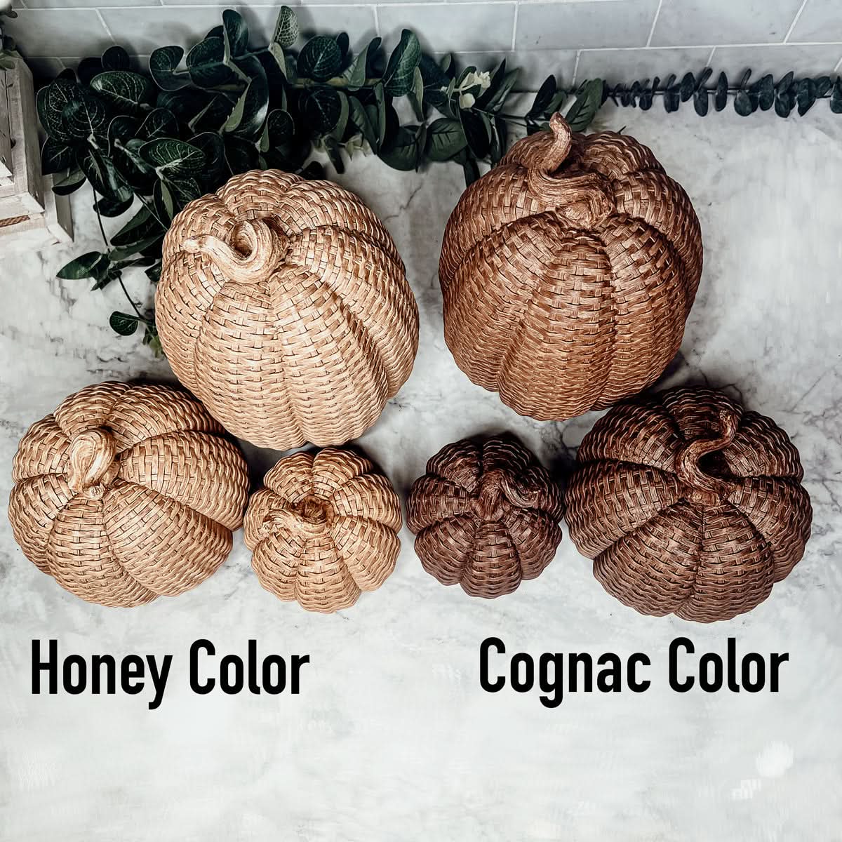 Gia Roma Basket Weave Statue Basket Weave Pumpkins