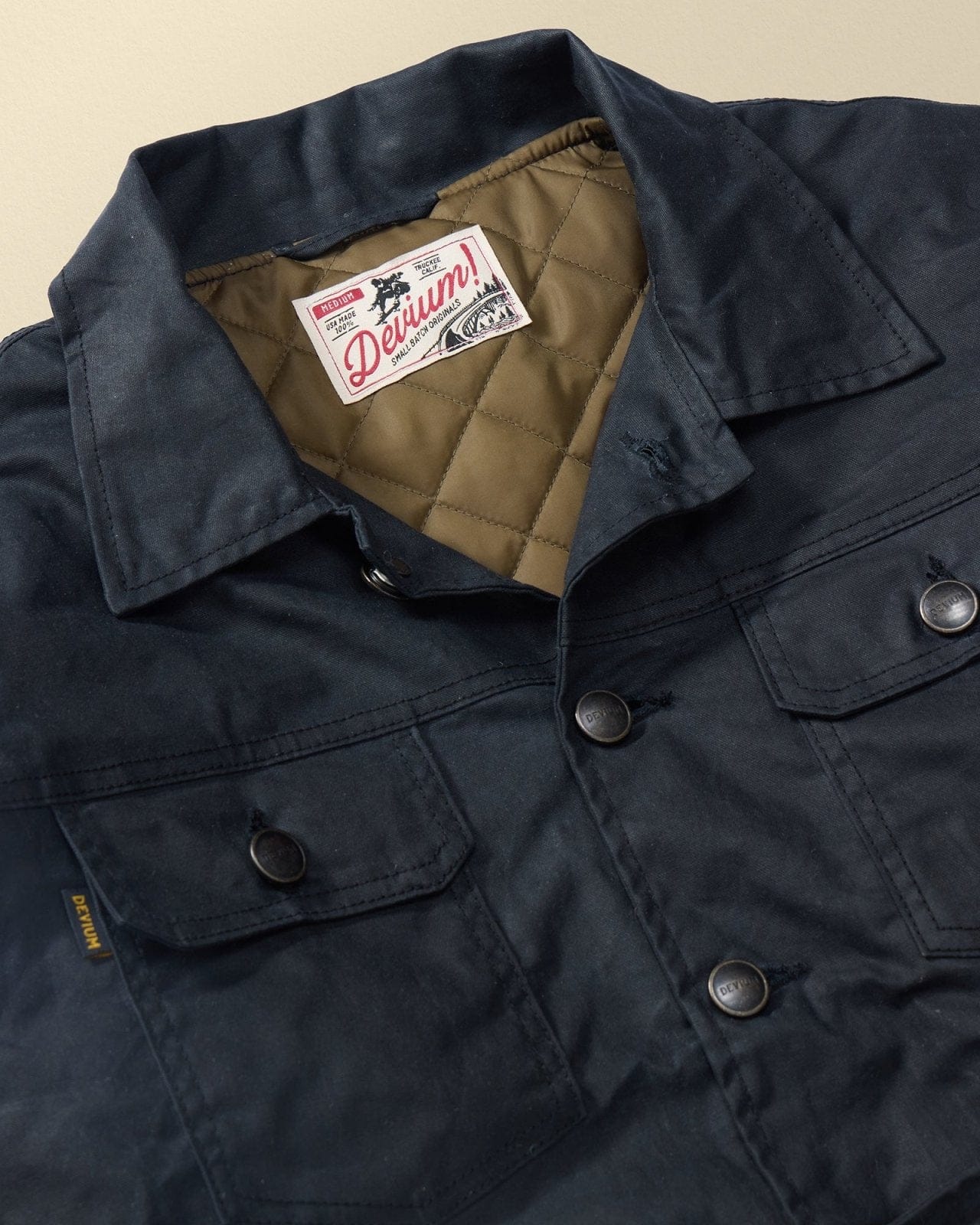 Devium Jacket Deadeye Waxed Canvas Trucker Jacket