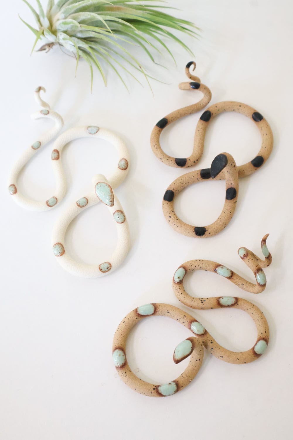 Carter + Rose desert 3 Small Ceramic Snakes