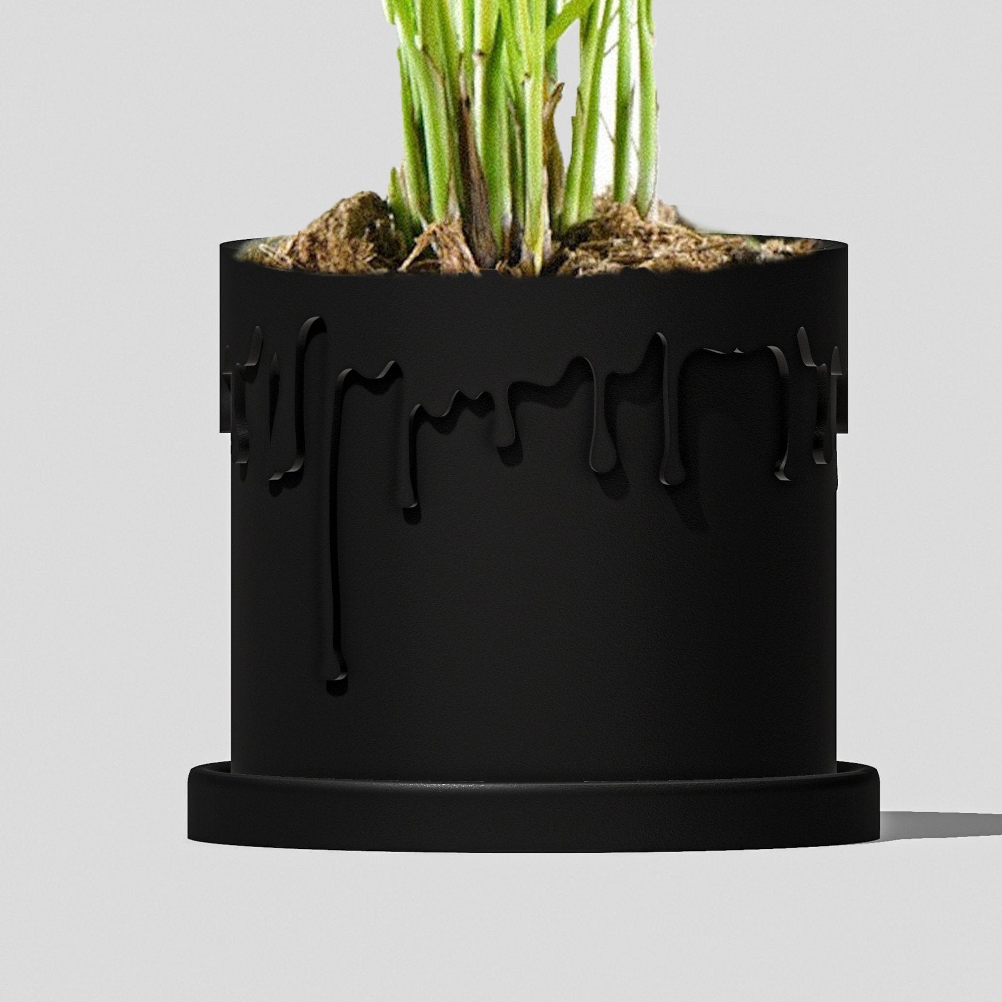 Rosebud HomeGoods Pots & Planters Black / 4 inch / Without Drip Tray Drip Planter