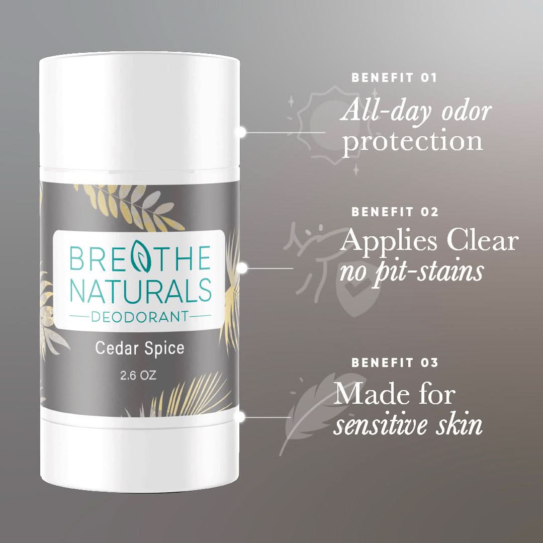 Breathe Naturals Deodorant Deodorant Cedar Spice Deodorant