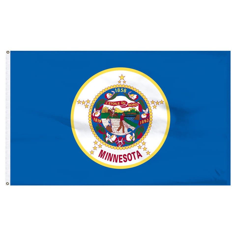 Flags Unlimited USA Nylon State Flags Minnesota (1983)
