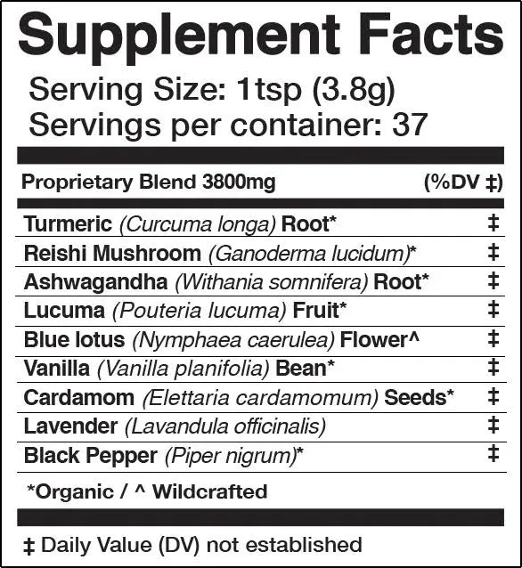 Anima Mundi Tea & Infusions GOLDEN MOON MILK | Blue Lotus Vanilla