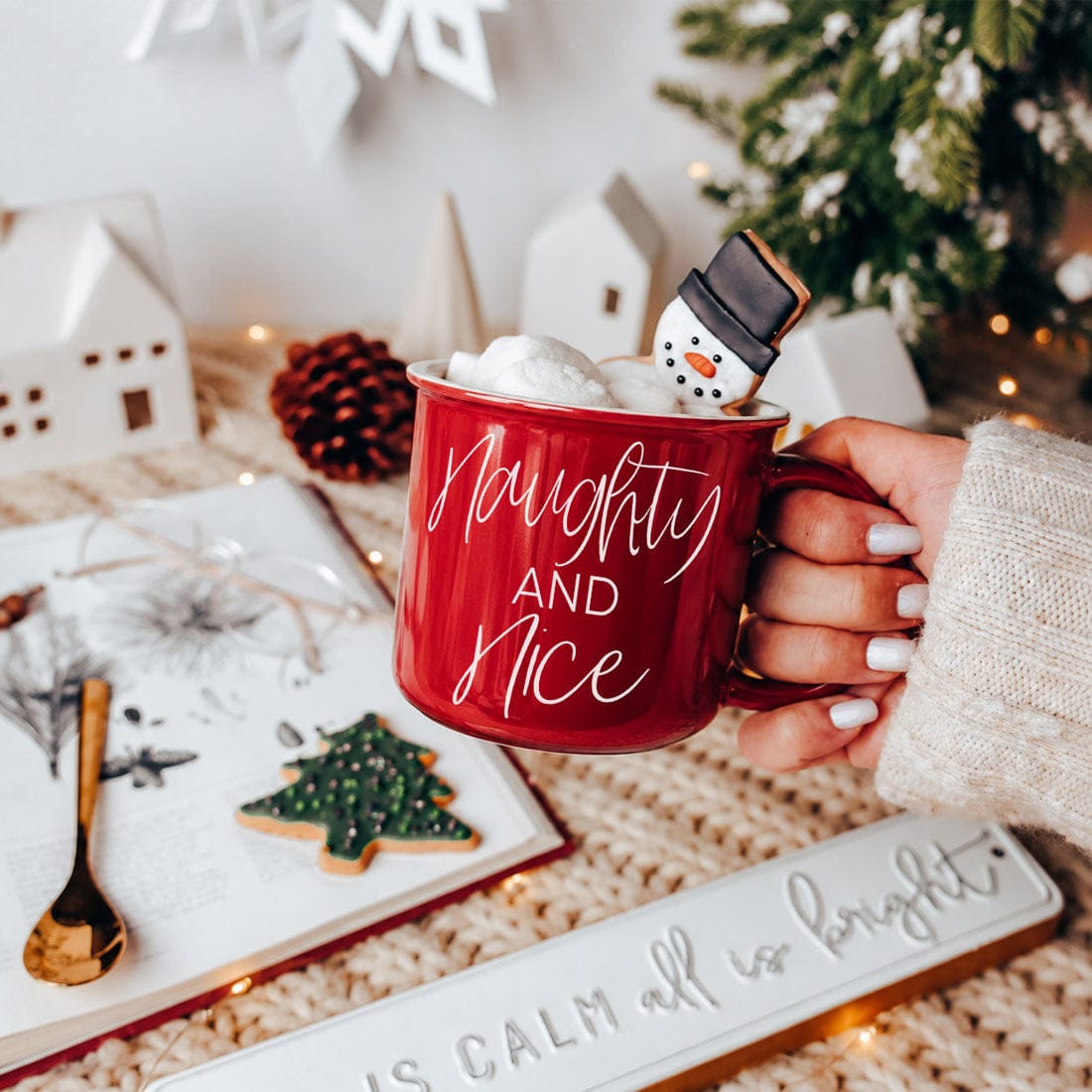 Gia Roma Coffee Mug, Naughty & Nice Mug