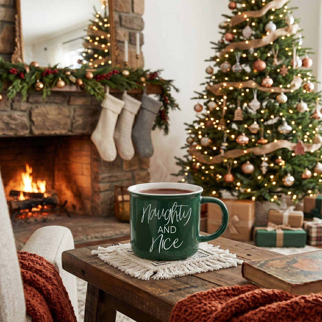 Gia Roma Coffee Mug, Naughty & Nice Mug
