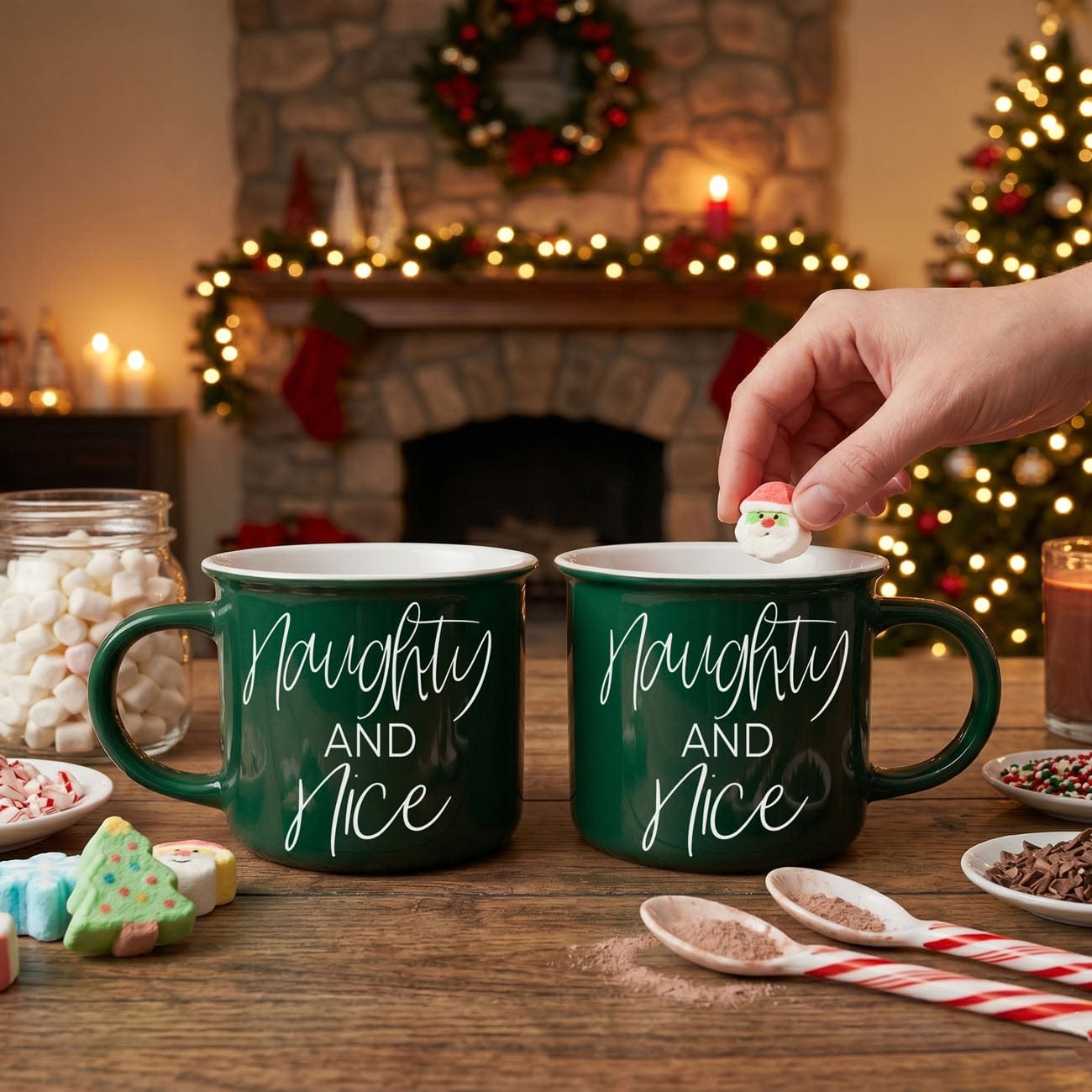 Gia Roma Coffee Mug, Naughty & Nice Mug