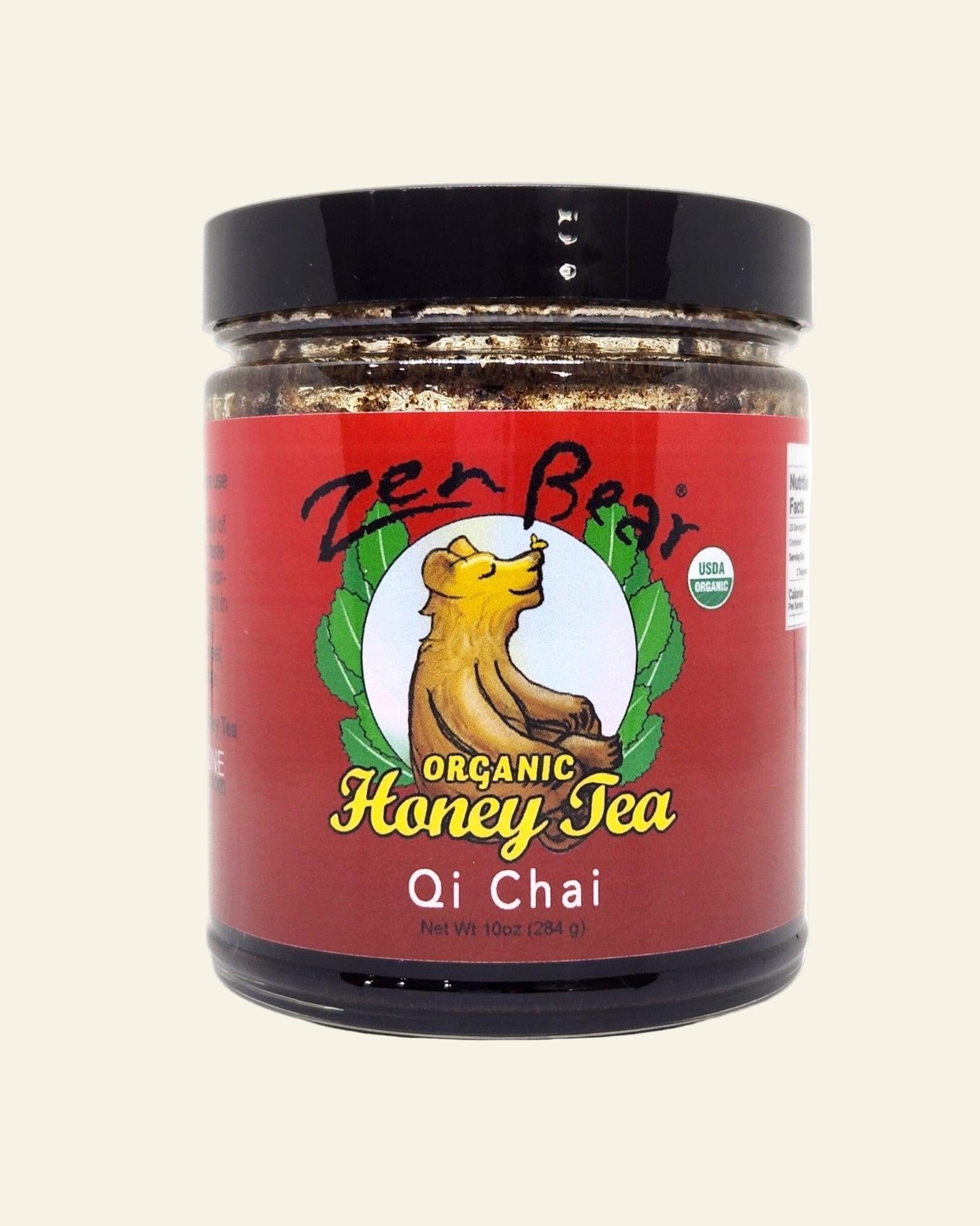 Zenbear Honey Tea simple Qi Chai Honey Tea – Organic Spiced Blend for Energy & Balance (10 oz)