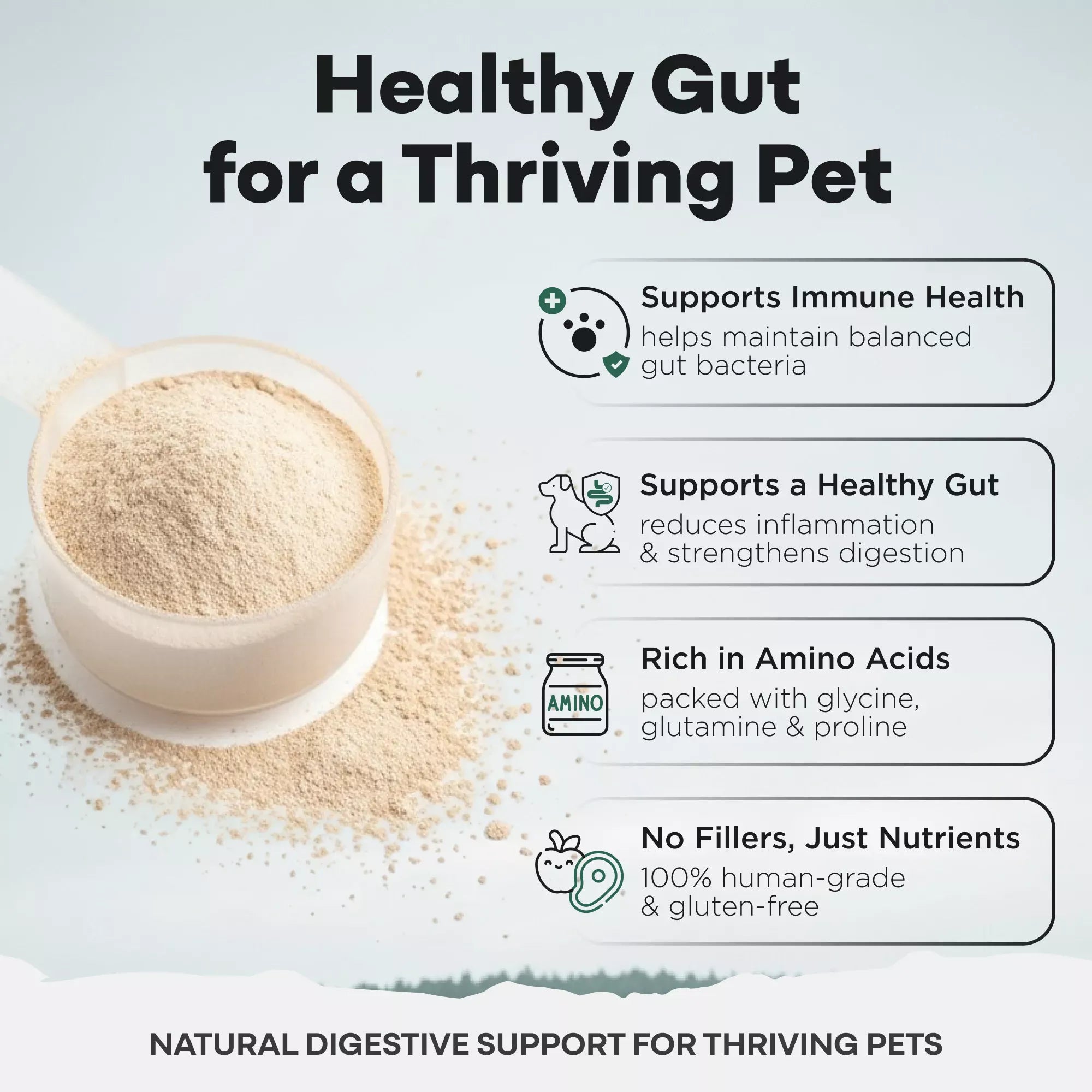 Wild Foods Pets For Dogs | Bone Broth Powder - Canine Gut & Immune Support