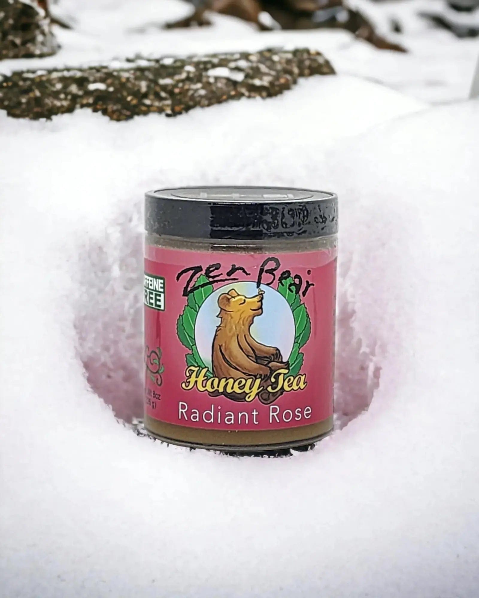 Zenbear Honey Tea simple Radiant Rose Honey Tea – Organic Rose Hip & Hibiscus Blend for Glow & Calm (10 oz)