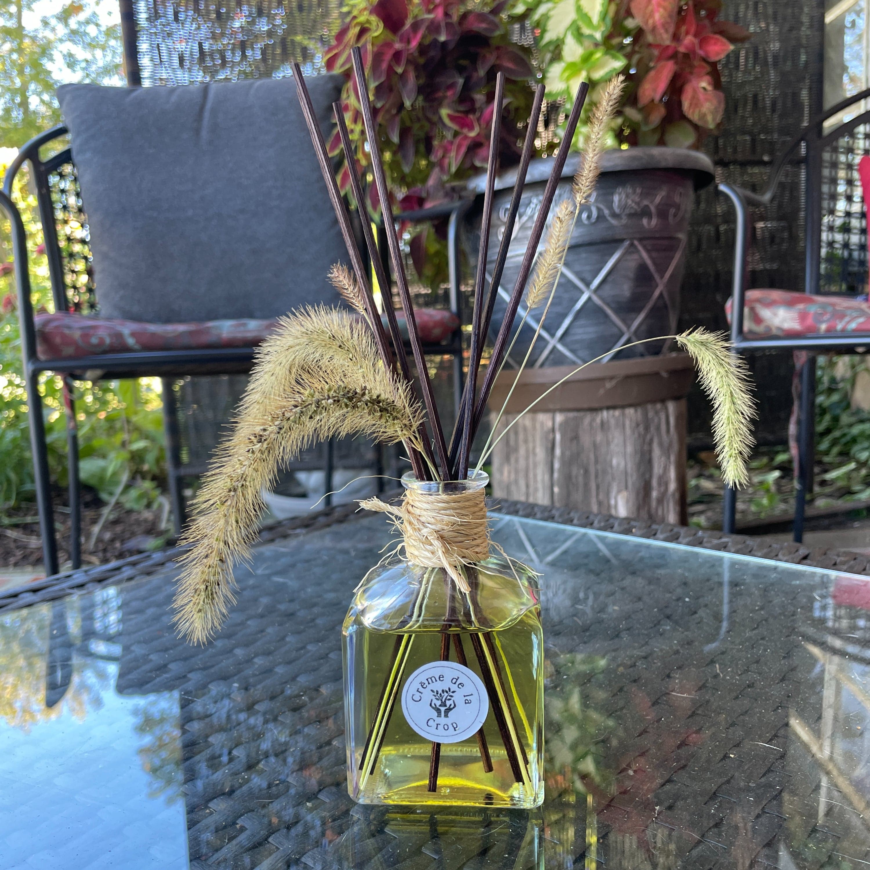 Creme de la Crop Reed Fragrance - Diffuser, Starter Kit - Juniper & Blue Spruce
