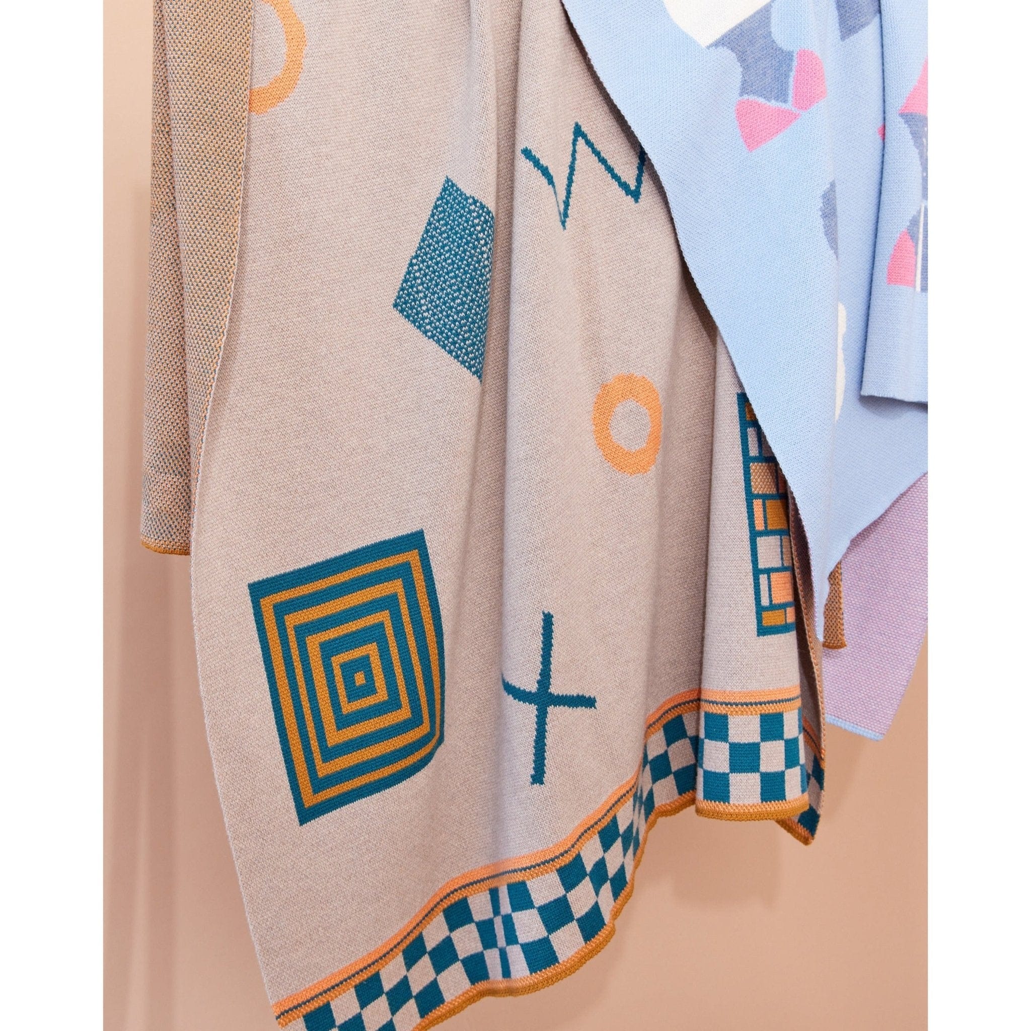 Biquette Throw Blanket Shapes Throw Blanket