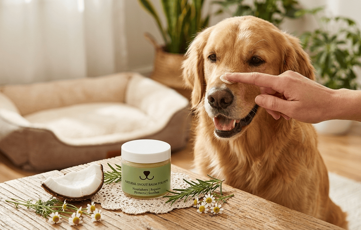 Lizush Pet Accessories Pet Pampering Gift Box -All-Natural Pet Wellness Kit – Soothing Balms & Herbal Coat Powder