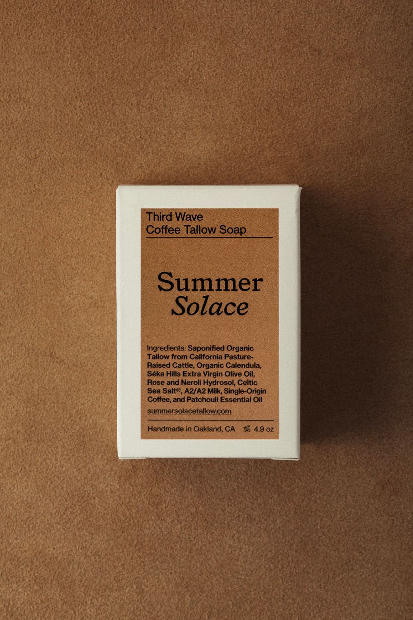 Summer Solace Tallow Tallow Soap Third Wave – Coffee & Patchouli Bar Soap