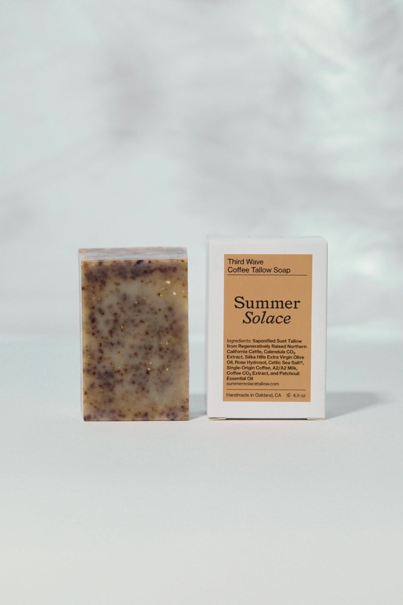 Summer Solace Tallow Tallow Soap Third Wave – Coffee & Patchouli Bar Soap