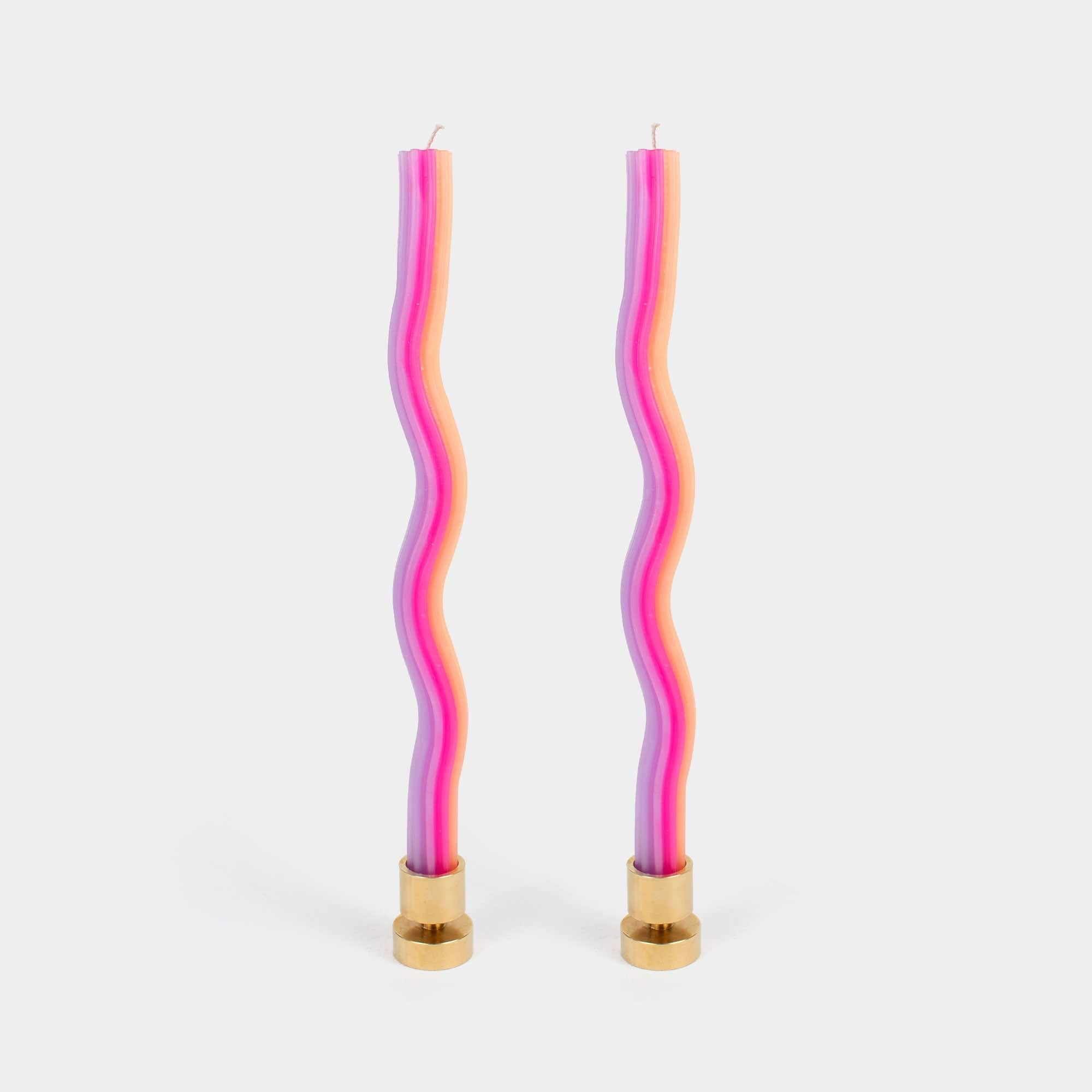 54Celsius Wiggle, Rope & Pivot Candles Wiggle Candles - Orange, Pink & Lavender (2 pack)