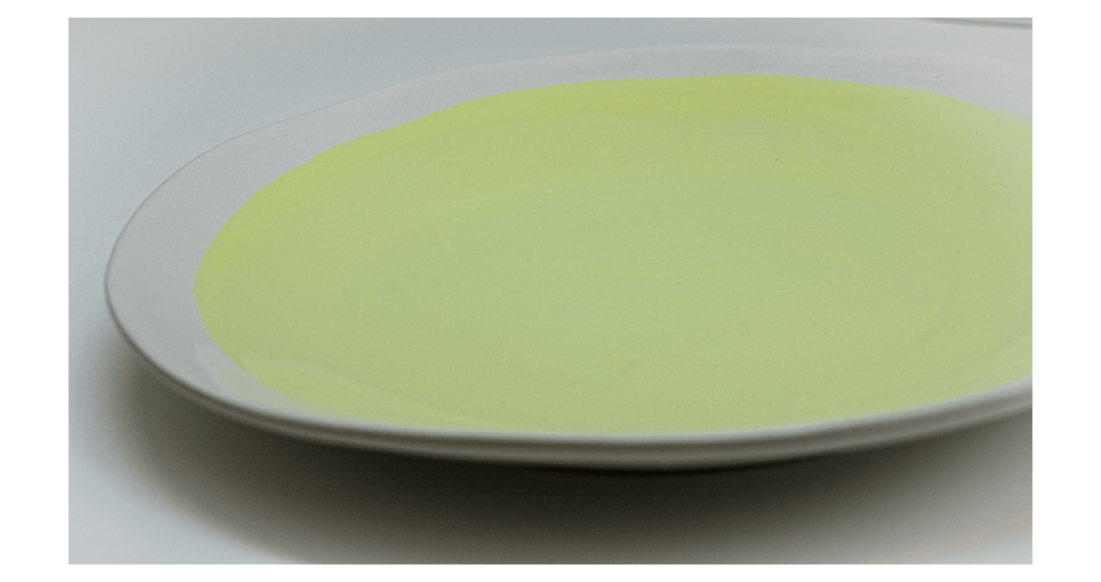 prodigalpottery Ceramic Yellow Spring Artisan Dinner Plate